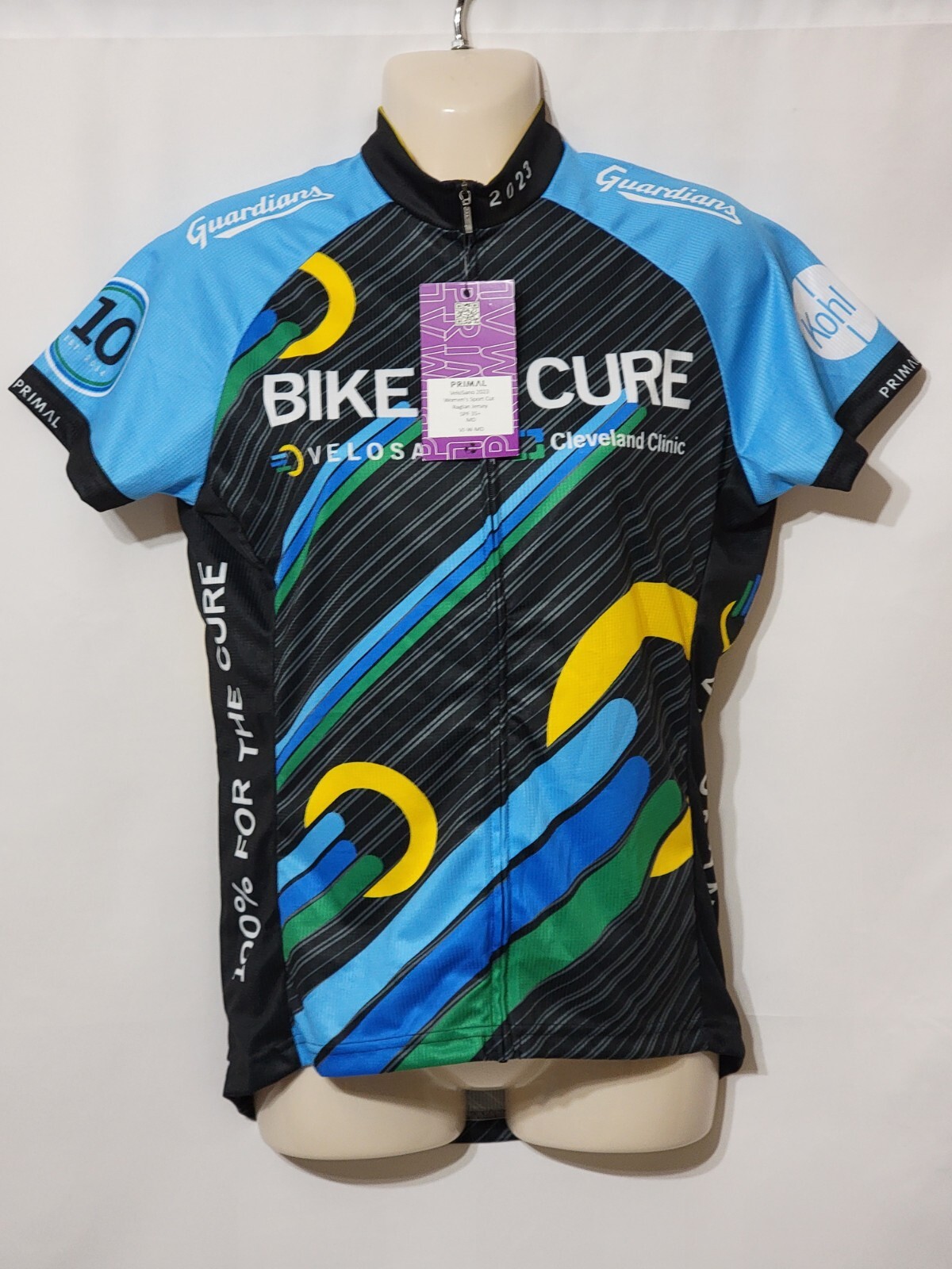 WOMEN’S NEW PRIMAL VELOSANO CYCLING JERSEY RAGLAN SLEEVE SPORT CUT 2023 FULL ZIP