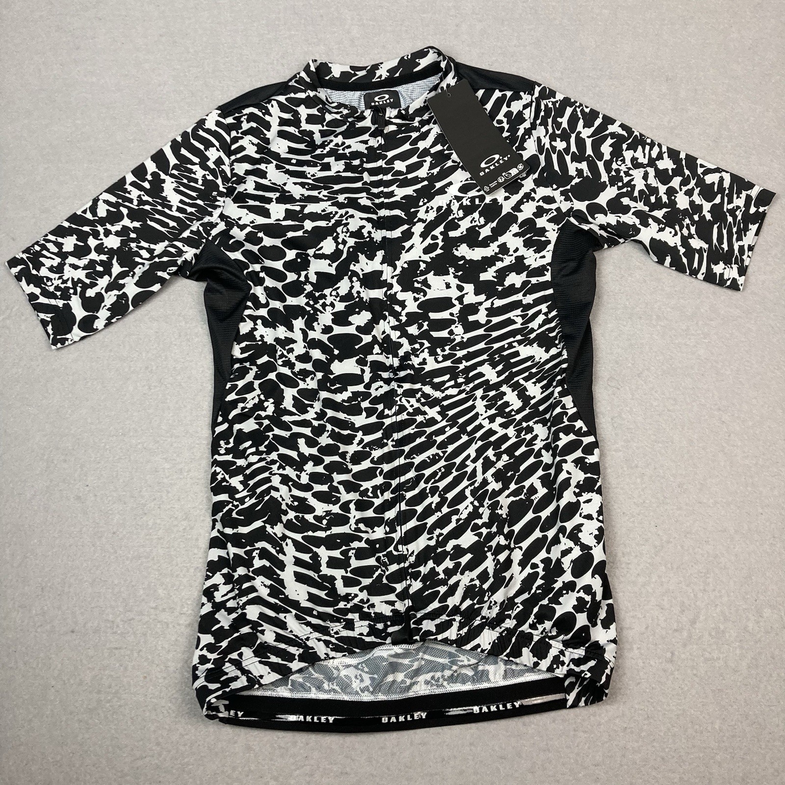 Oakley Endurance Dazzle Camo Cycling Jersey – UPF 50+, Short Sleeve Men Sz S