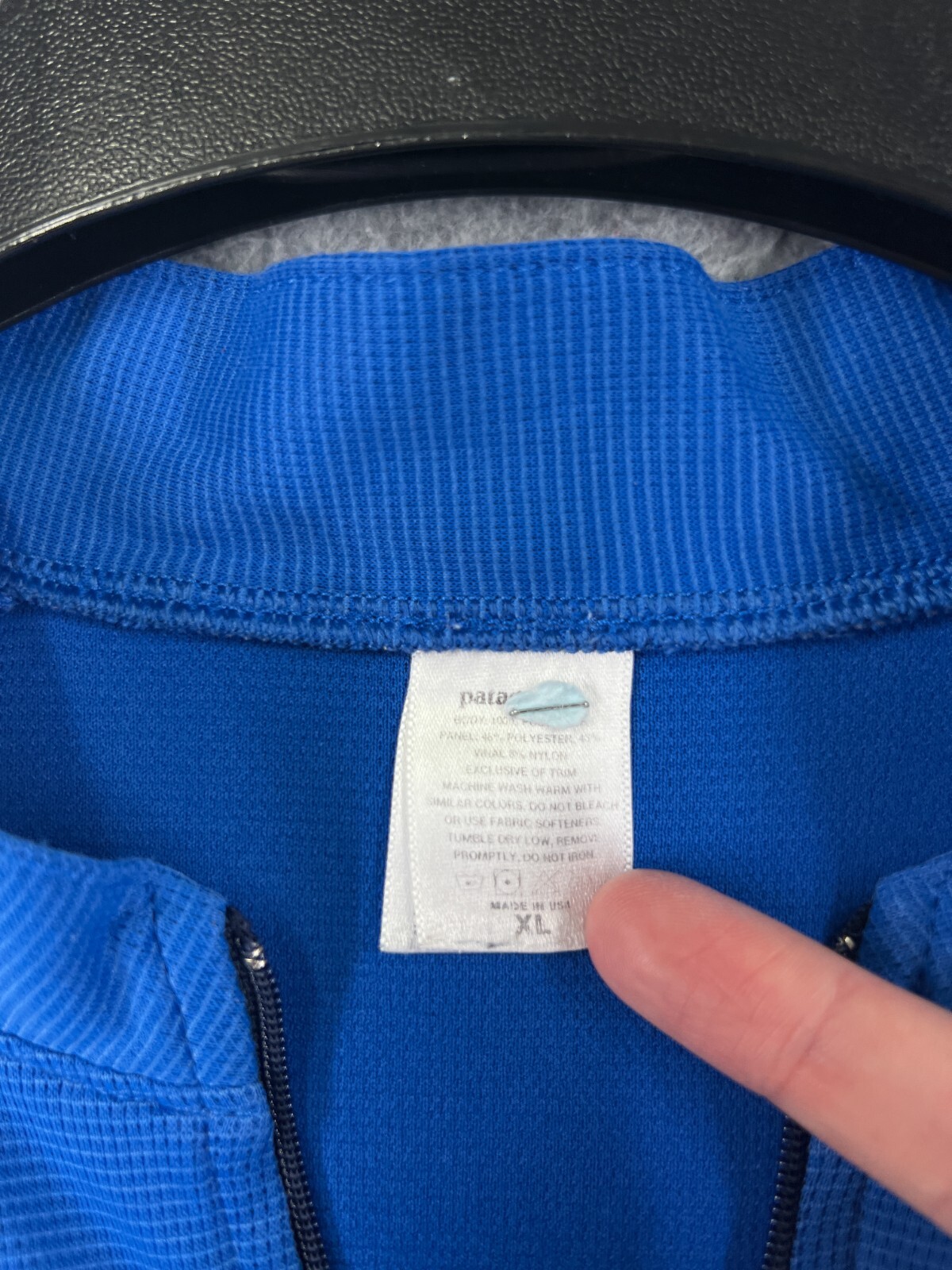 VINTAGE Patagonia Cycling Jersey Adult Extra Large Blue 1/2 Zip Polyester