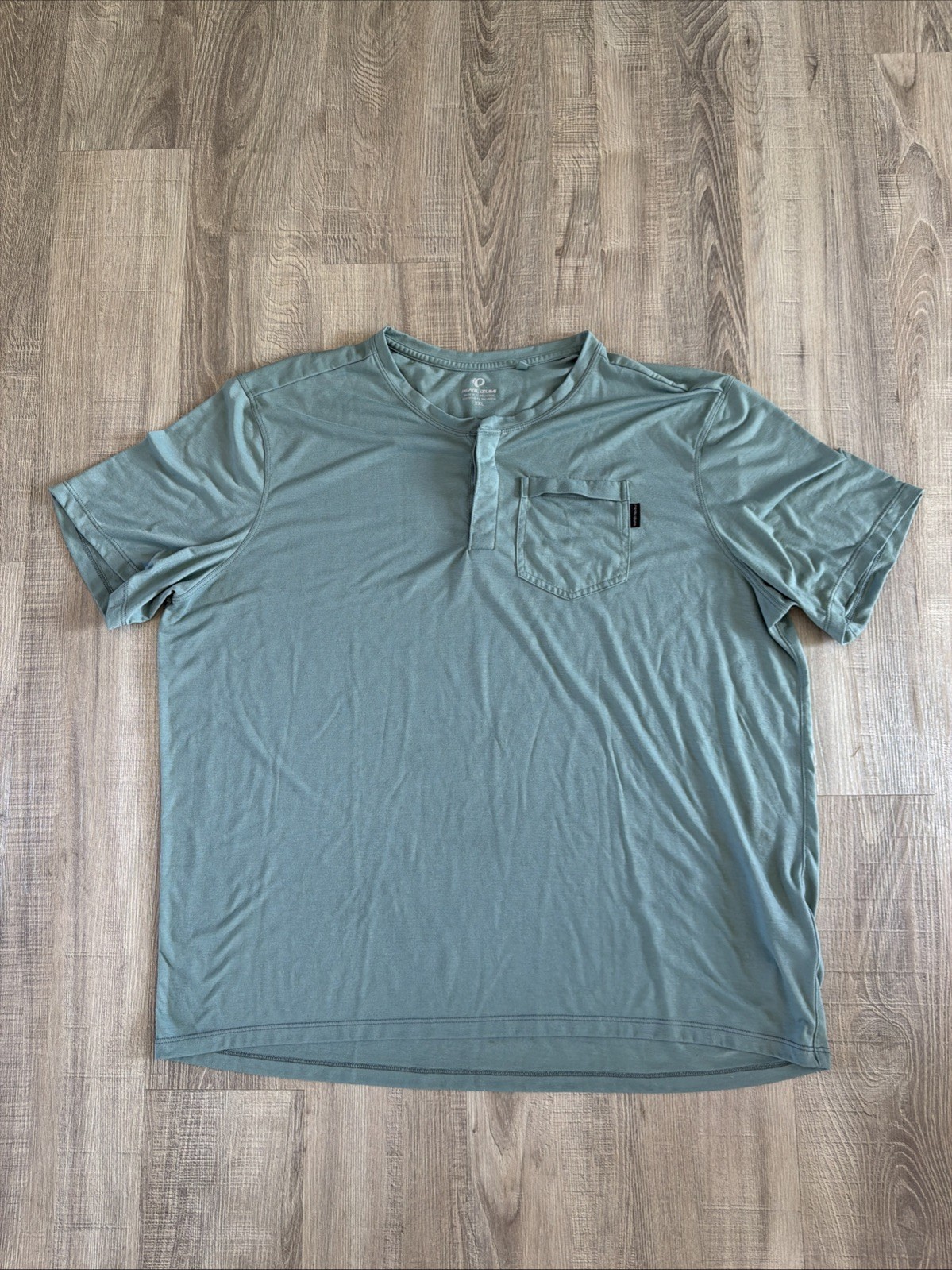 PEARL iZumi Pedal To Zero Green Henley Polo Pocket T Cycling SHIRT Men’s XXL