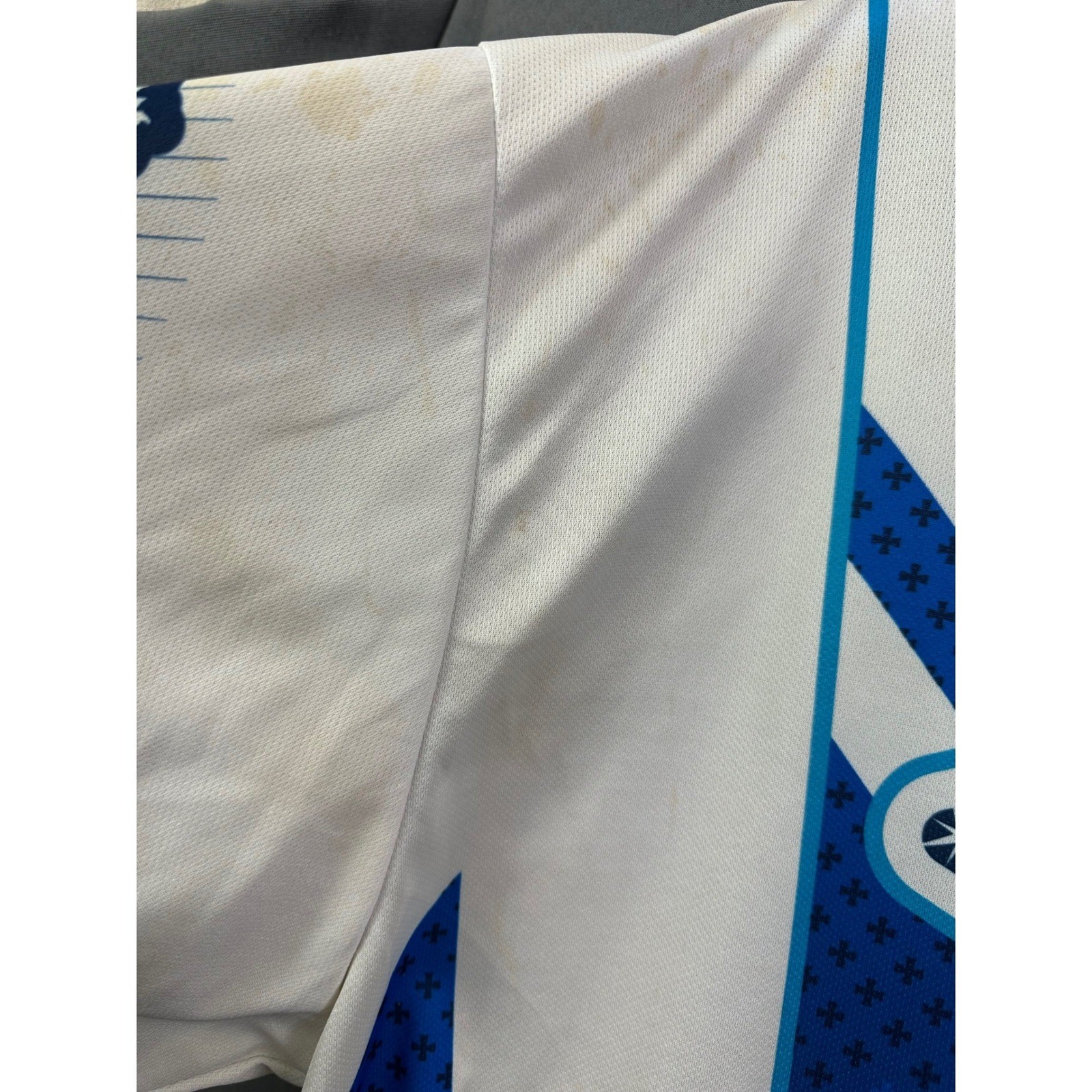 VTG Fly Racing Motocross Jersey Men XL Blue White Long Sleeve MX Off-Road Gear