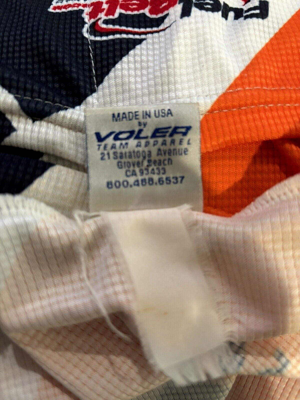 Voler Alcis Cycle Jersey Unisex Full Zip Orange Tan Black Shirt Adult USA Sz XL?