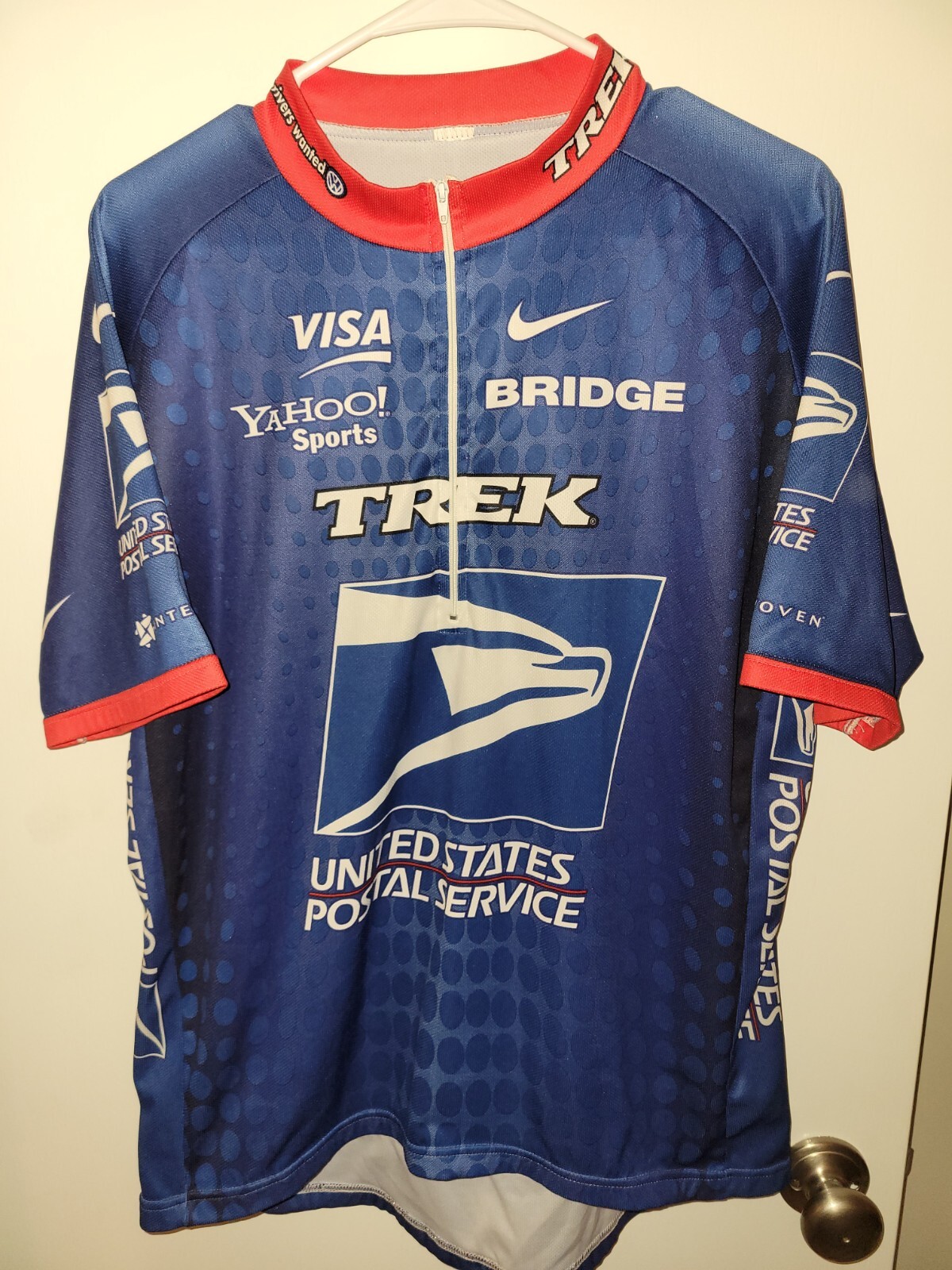 Men’s L/XL Nike United States Postal Services USPS Cycling Jersey no sz tag