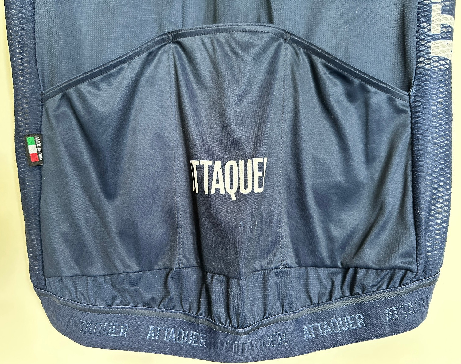 Attaquer Race Cycling Jersey Full Zip | Men’s Med | Navy Blue | Australia Italy