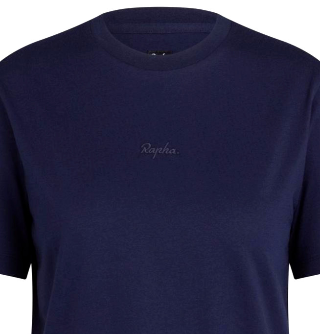 NWT – RAPHA Women’s LOGO Cycling Sports Casual Cotton Dk Navy T-Shirt Tee – L