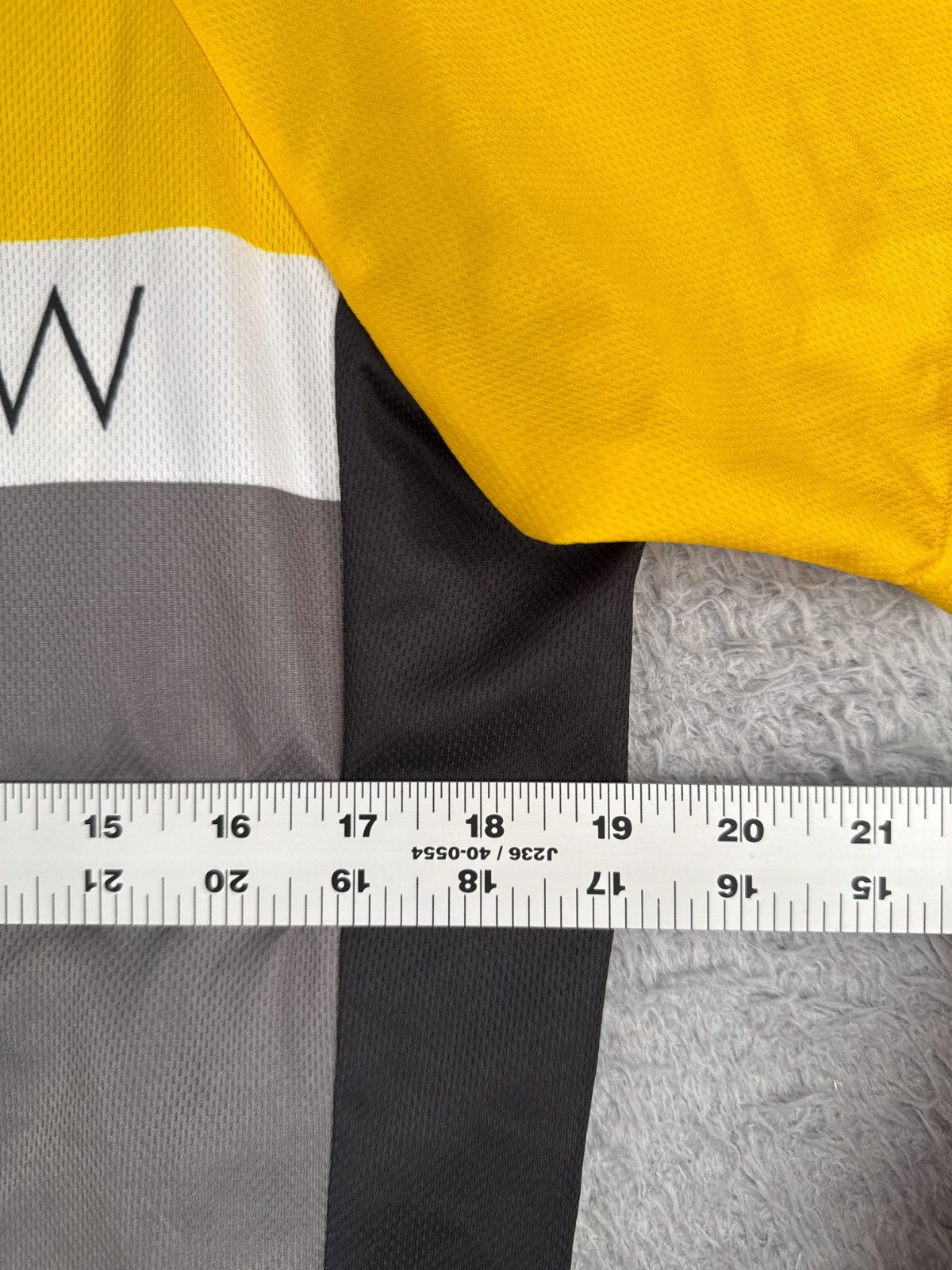 Primal Cycling Jersey Mens Medium Gray Yellow Full Zip Livestrong BAD ZIPPER