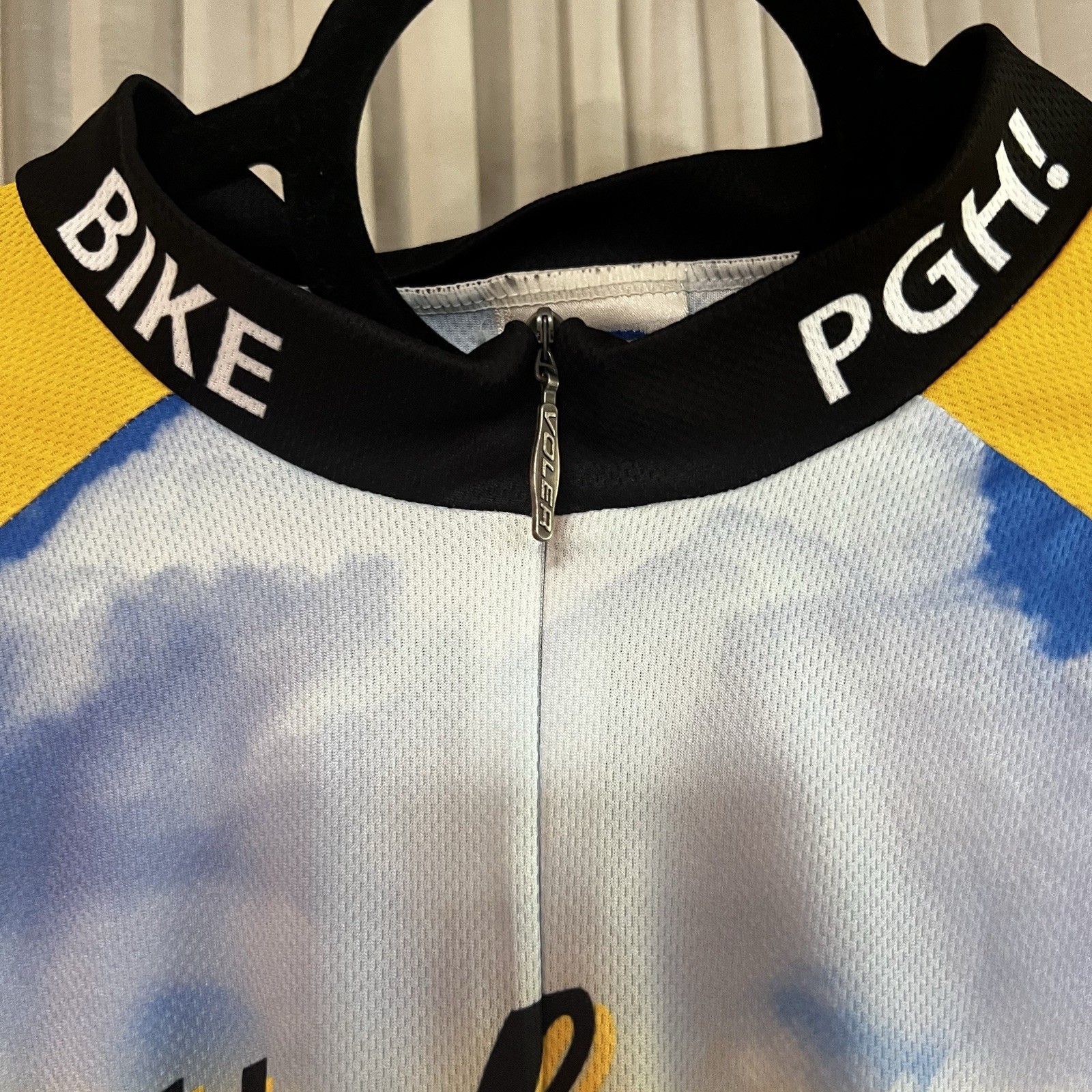 Large Pittsburgh Skyline Cycling Bike Jersey Biking Top Bicycle Shirt Men’s Size