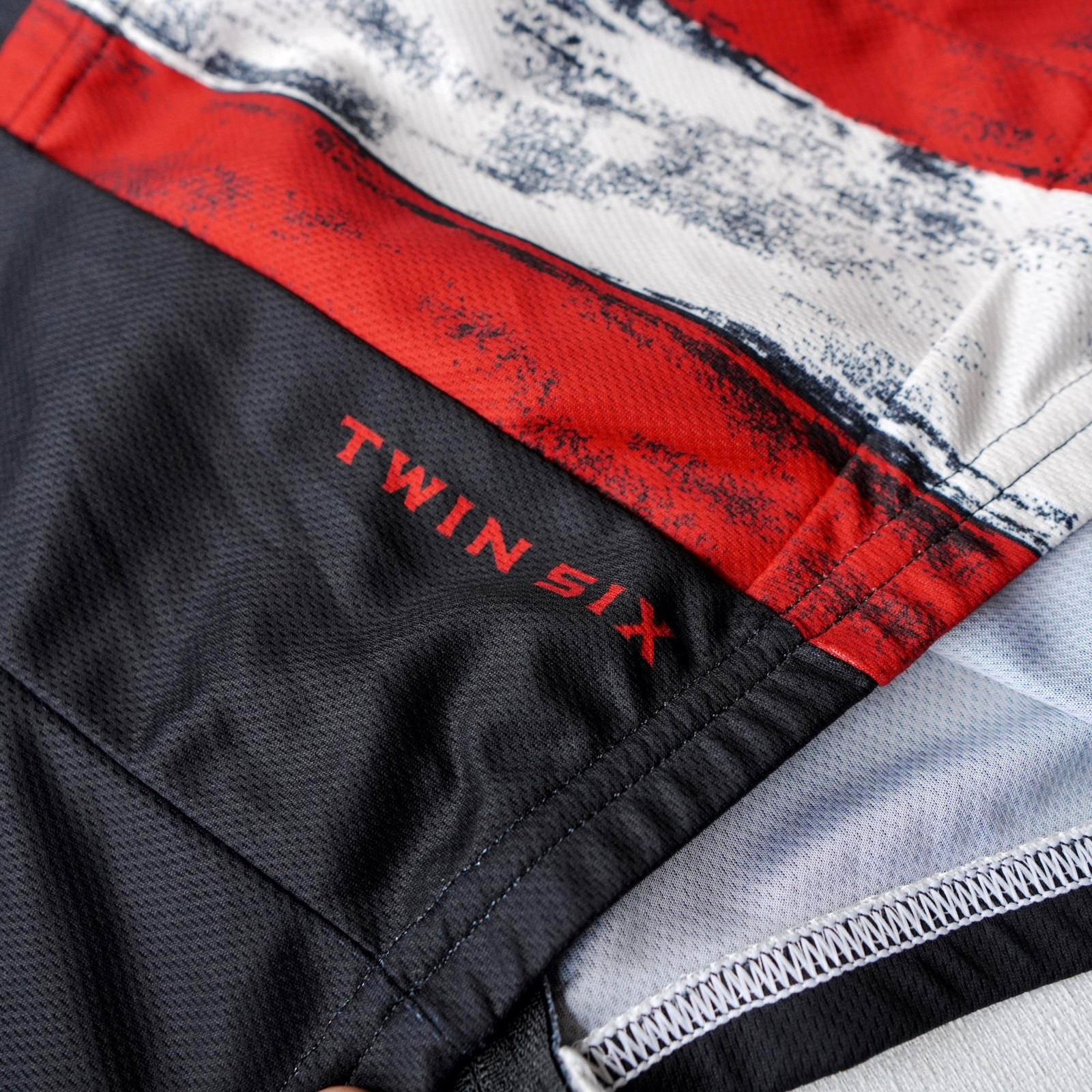 Twin Six Mens Speedy Bike Club Cycling Jersey Large Black Red Stars Stripes USA