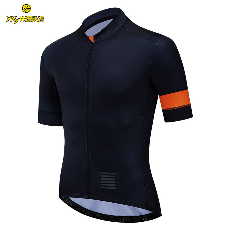 Mens Team Cycling Jersey Short Sleeve Road Bike MTB Bicycle Tops Full Zip Jersey