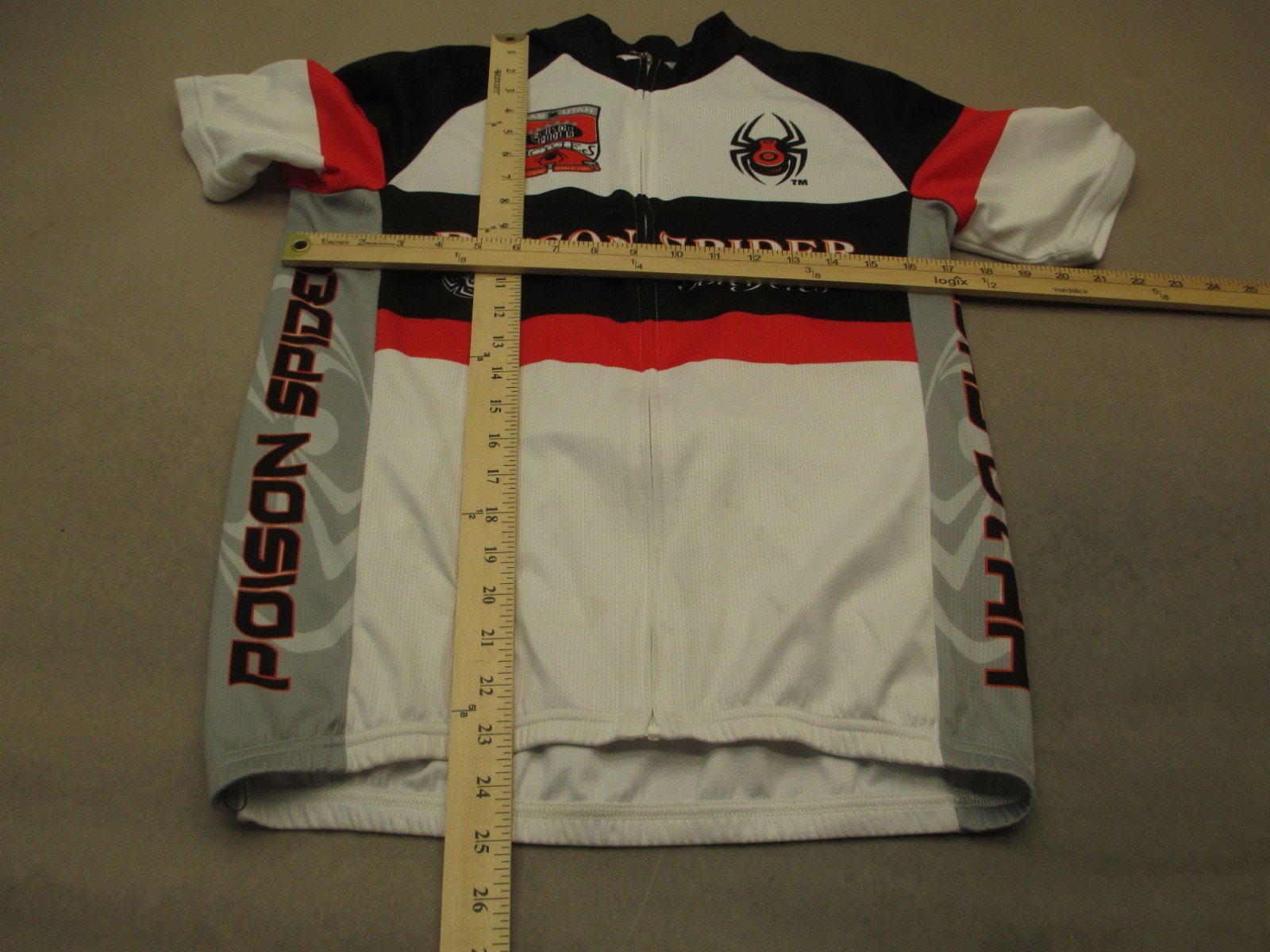 Poison Spider Size M Mens Multicolor Cycling Compression Full Zip Logo Top 398