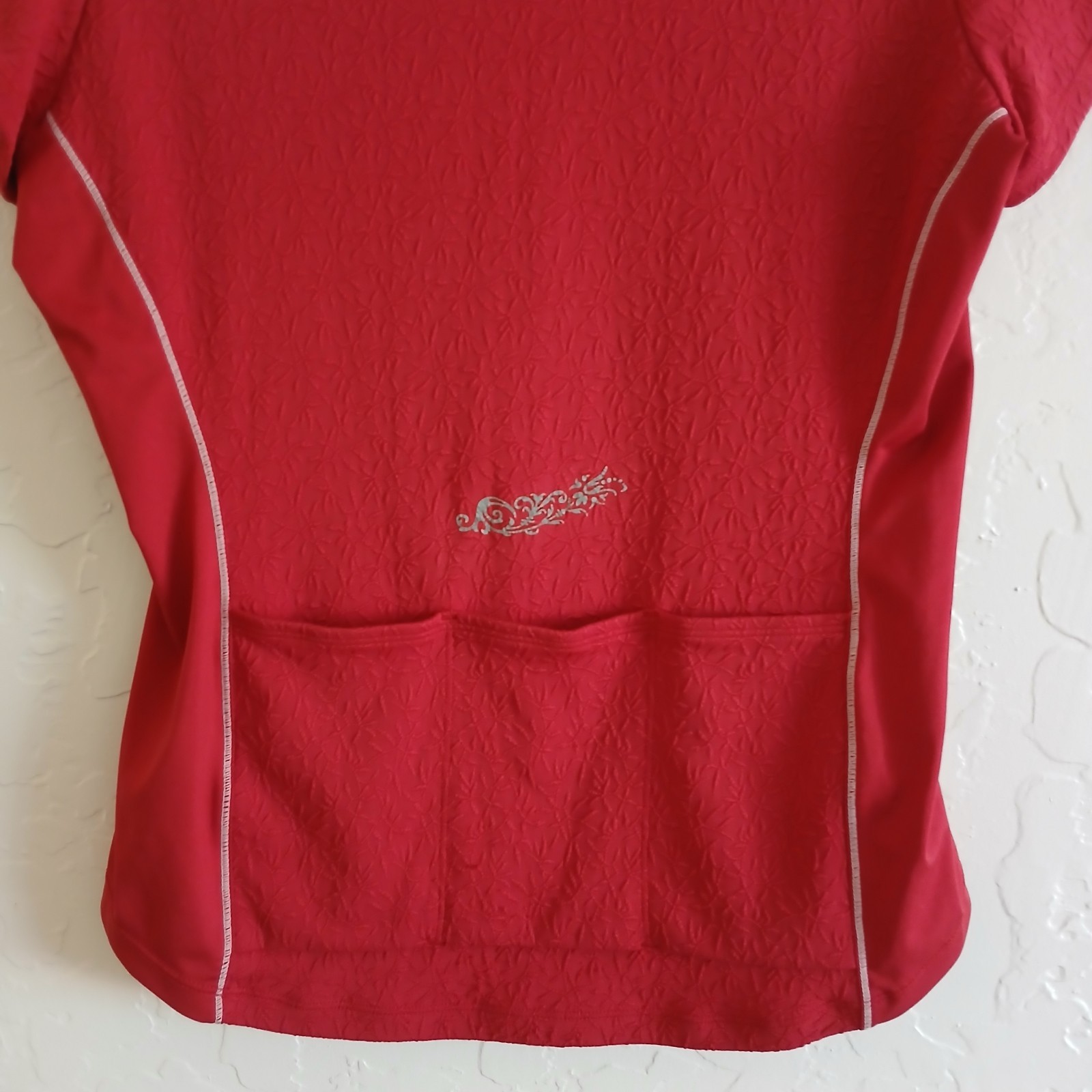 PEARL IZUMI Select Series Half Zip Cycling Jersey Women’s M Red Textured Bike