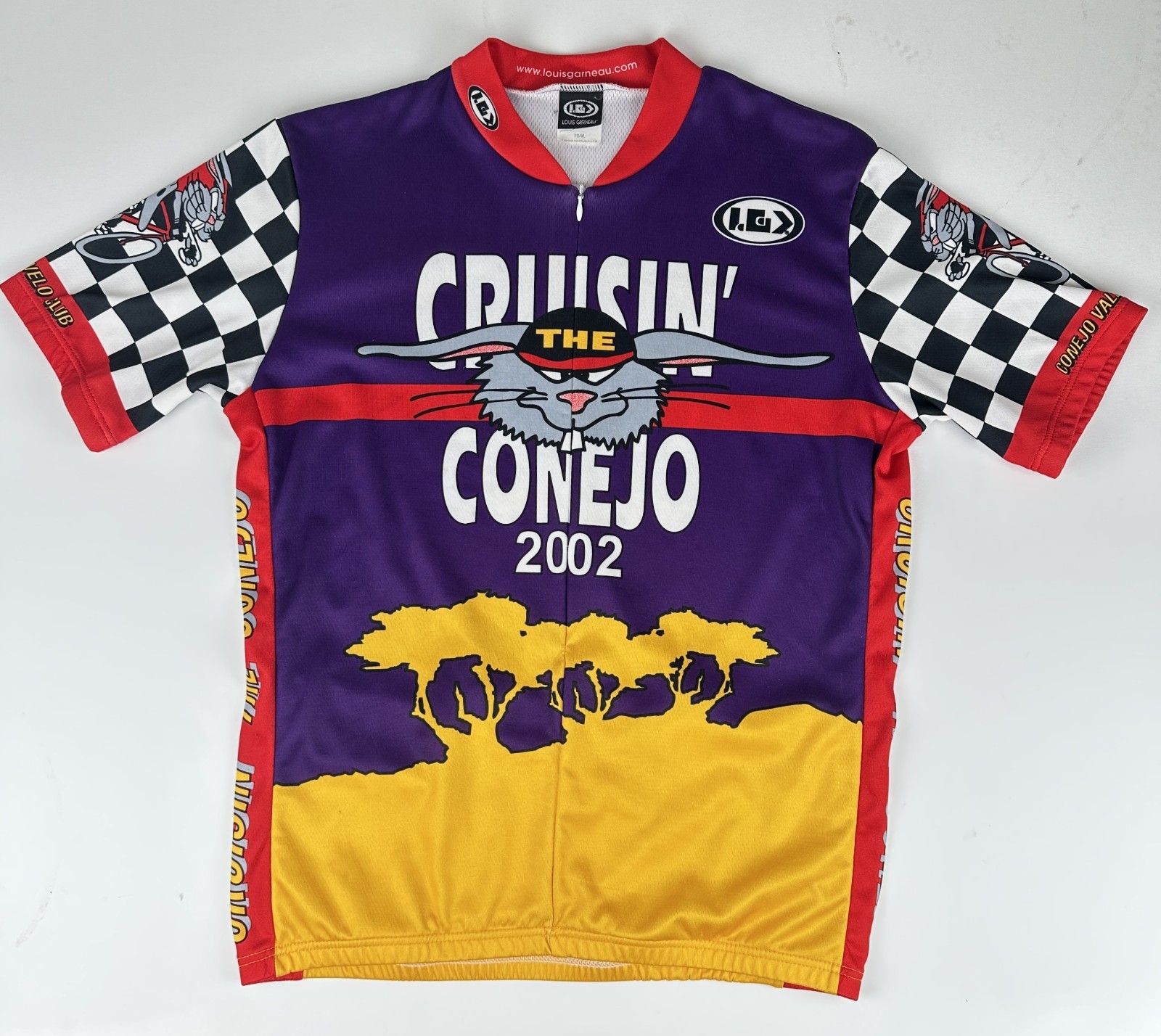 LOUIS GARNEAU Cycling Jersey Half Zip Short Sleeve Size XL Made in USA
