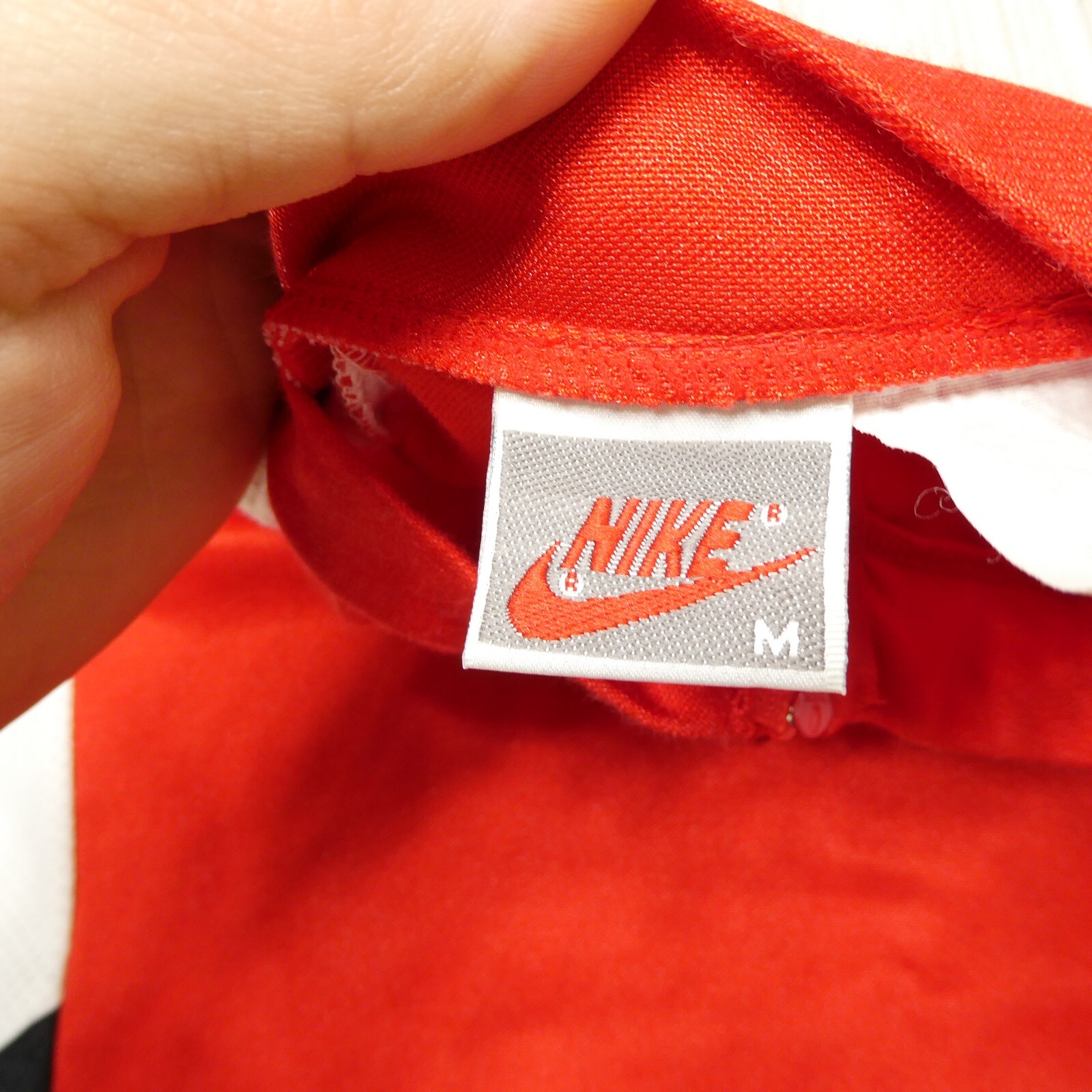 VINTAGE Nike Cycling Jersey Size Medium Red Short Sleeve Made in USA