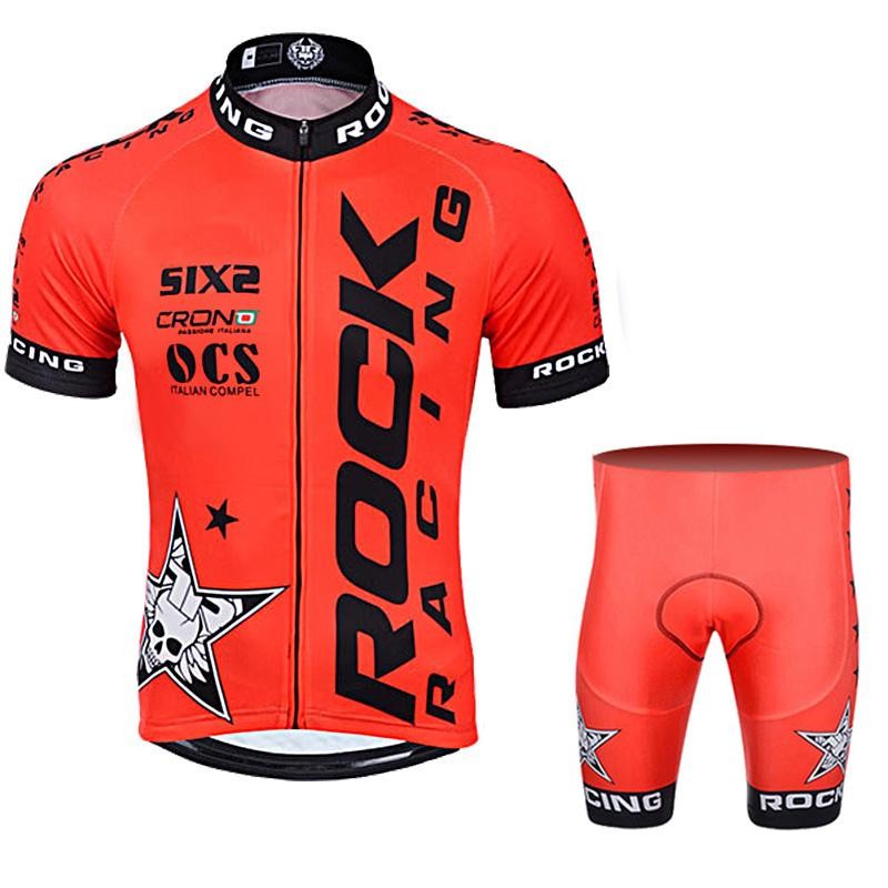 RockBros Summer Racing Cycling Jersey Set Men MTB Mountain Bike Bicycle Wear