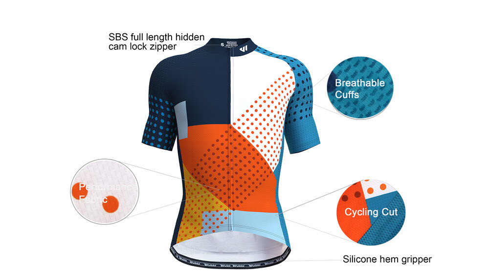 Cycling Jersey Mens Short Sleeve Mountain Bike MTB Team Cycling Jersey Tops Cycling Socks