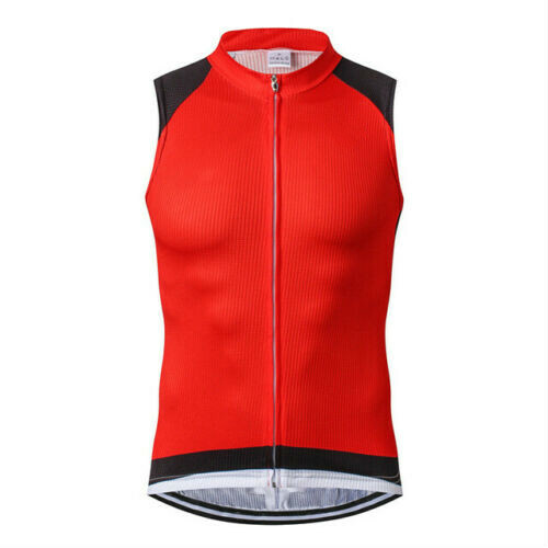 2024 Team Cycling Vest Sleeveless Bike Clothing Tops Shirt Green Blue White Red