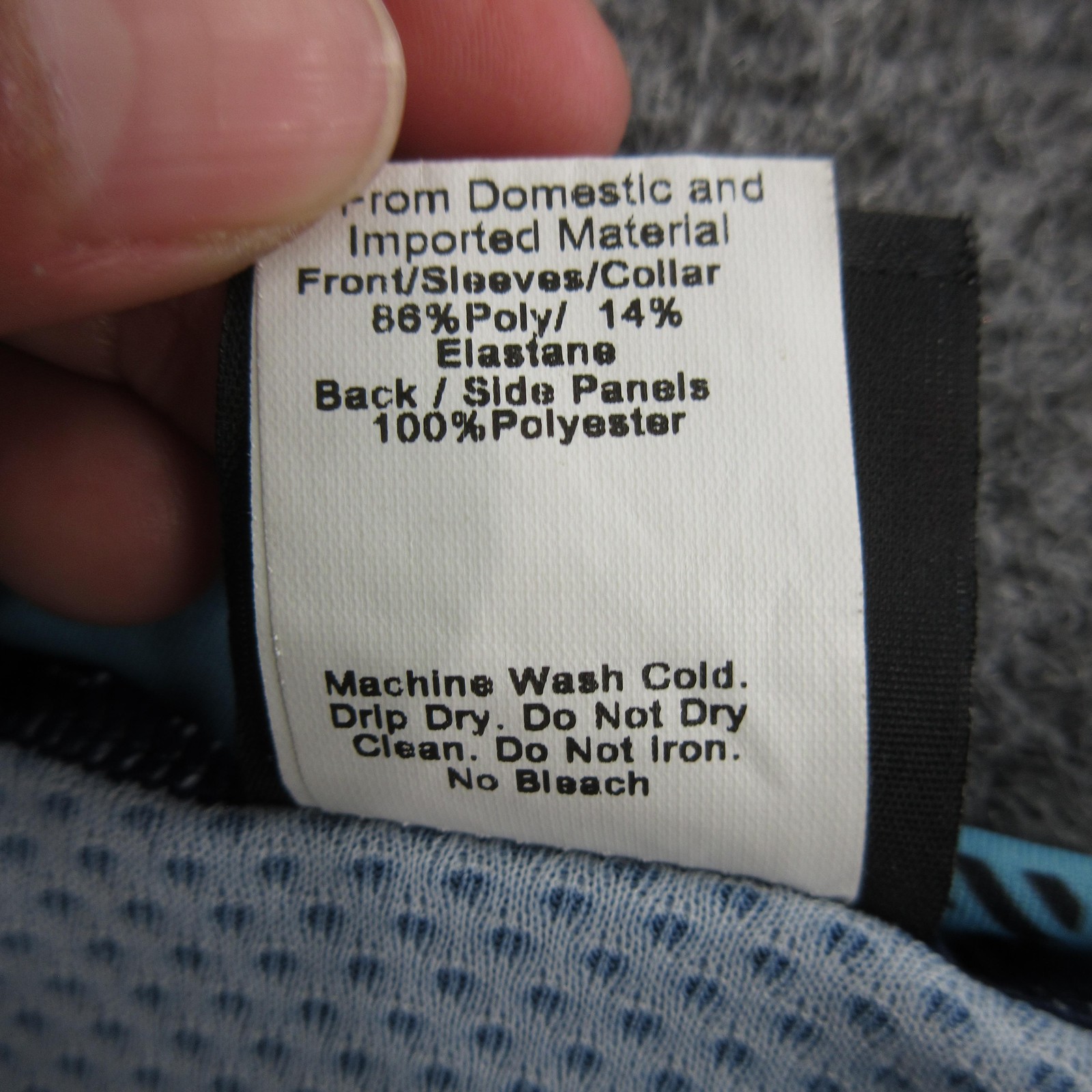 Ornot Cycling Jersey Mens Medium Blue Full Zip Short Sleeve Race Made USA Bike