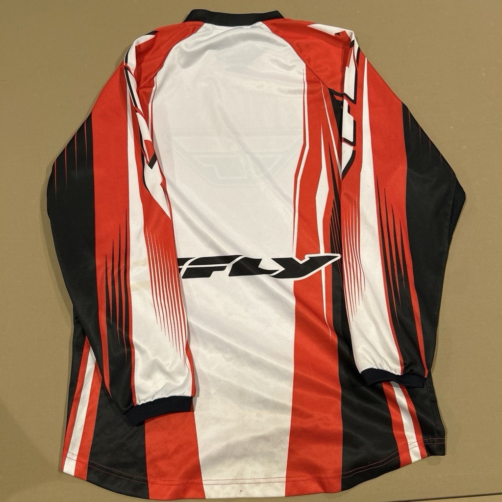Fly Men’s L Long Sleeve Mesh Breathable Cycling Jersey Red/Black/White