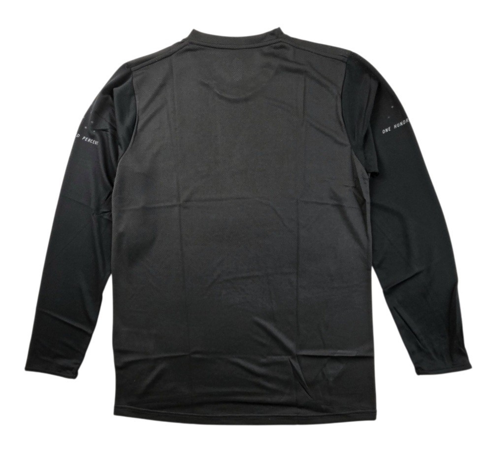 100% Men’s Ridecamp Mountain Bike Jersey Size Medium Long Sleeve Black Charcoal