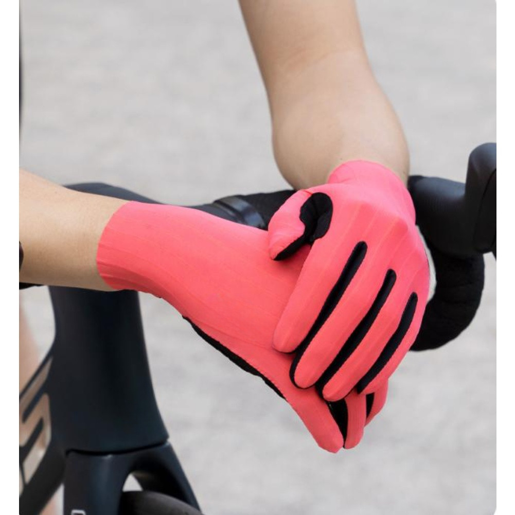 For Hot Weather Cycling Cycling Gloves Long Finger Gloves 3D Thickened Palm Pads