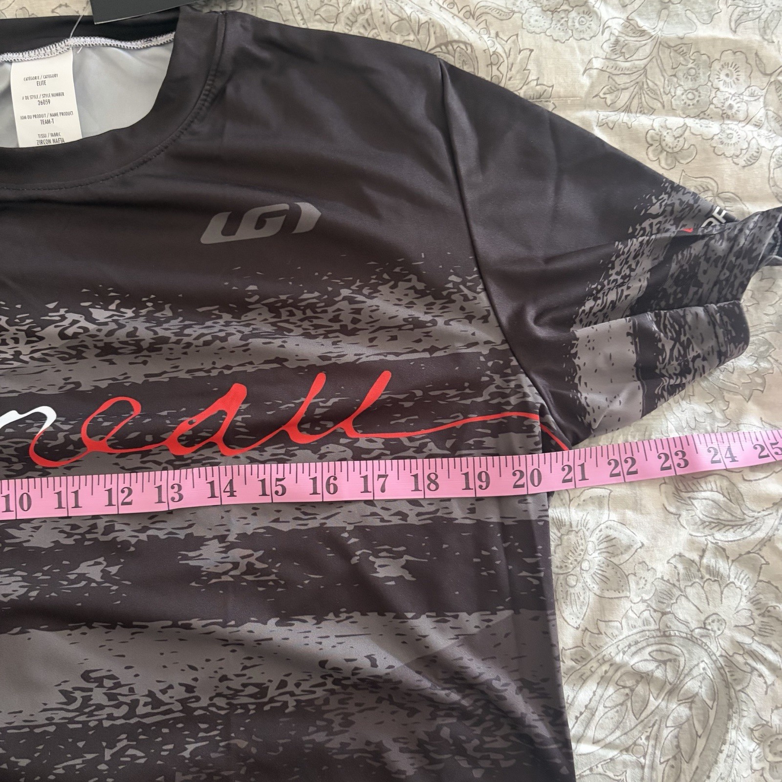 NWT Black LOUIS GARNEAU ‘Team T’ 26059 Jersey Cycling Mtb S/S Men’s Medium