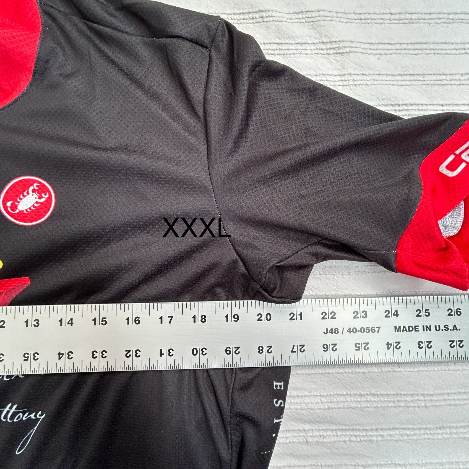 Castelli Cycling Jersey Size XXXL Deadly Zins Michael David Winery Black New