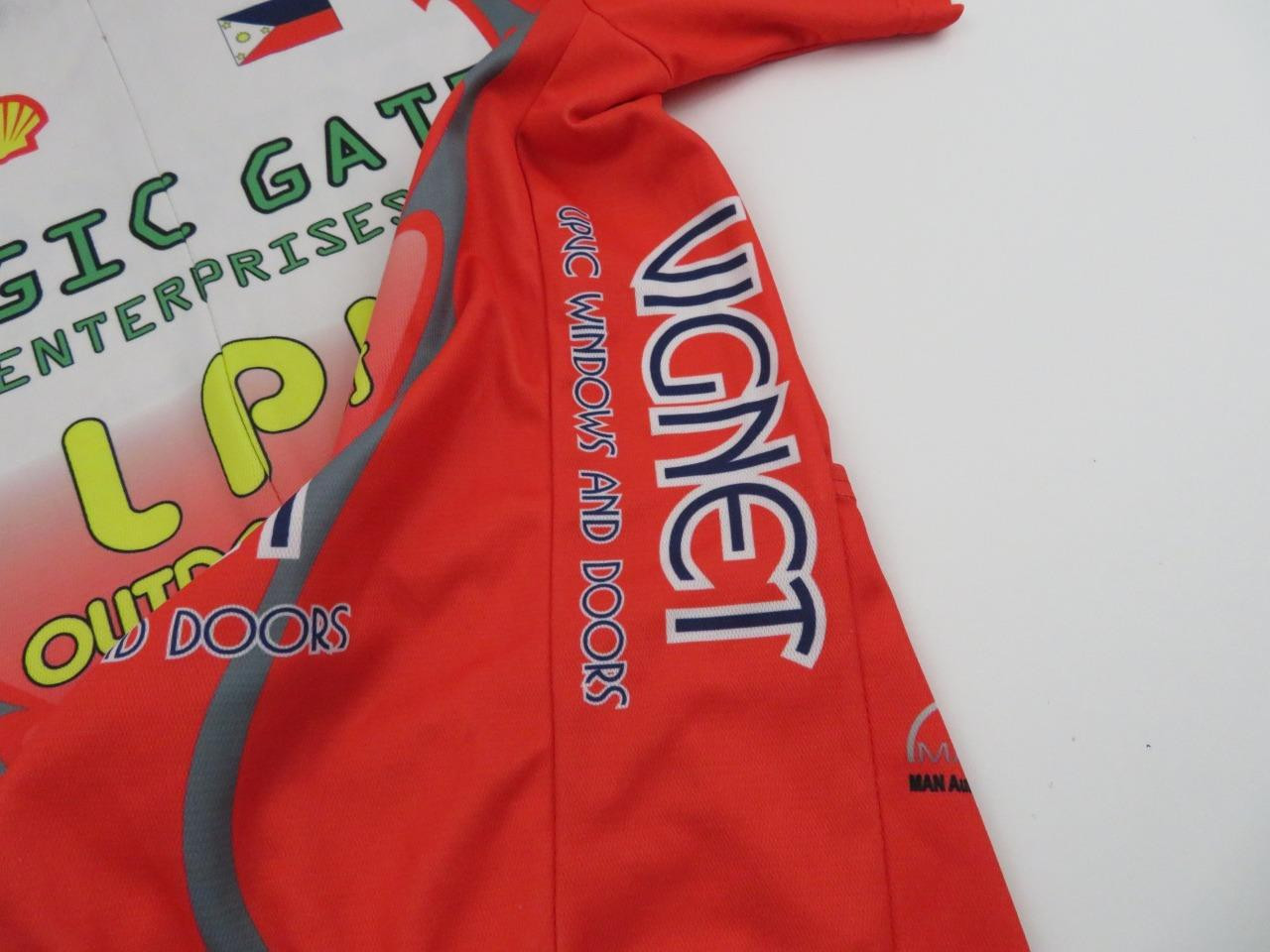 Edlee Men’s Hi Viz Orange LPI Logic Gate Vignet Bike Jersey XS Cycling Shirt