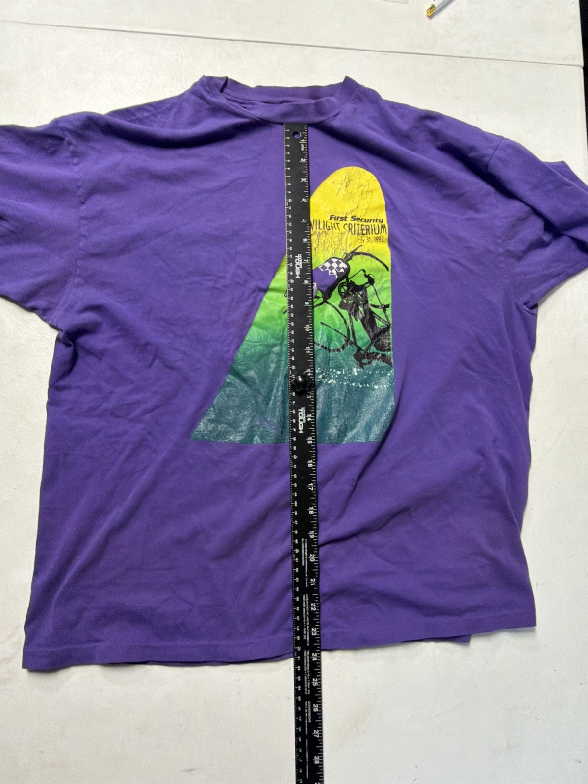 1993 Twilight Criterium Bike Race Single Stitch Shirt Boise Idaho Xl Purple