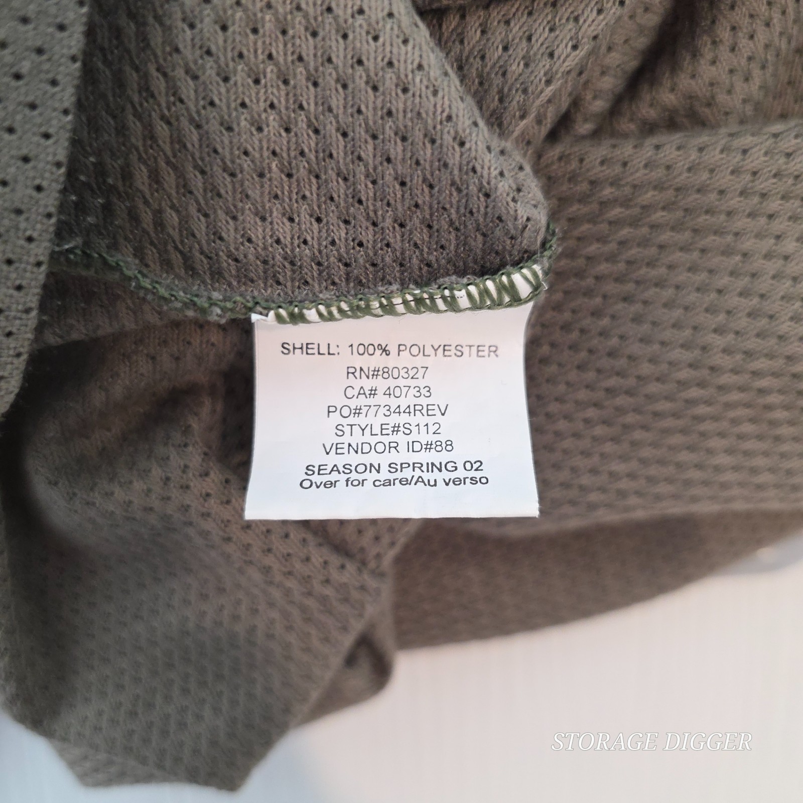 Pearl Izumi Cycling Shirt Mens XL Olive Green Mesh Raglan Sleeve Performance