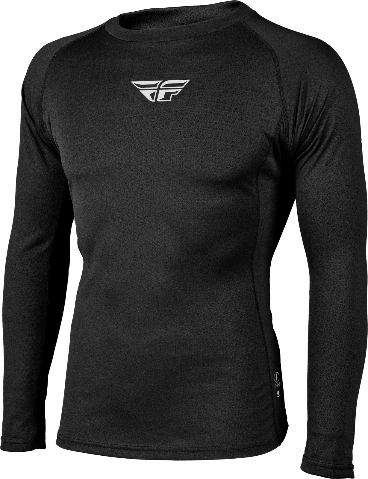 Fly Racing Lightweight Base Layer Top Black 2XL Snow Apparel