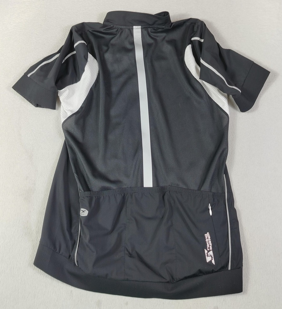 Sugoi Cycling Jersey Mens Large Black RSE Short Sleeve Full Zip Reflective