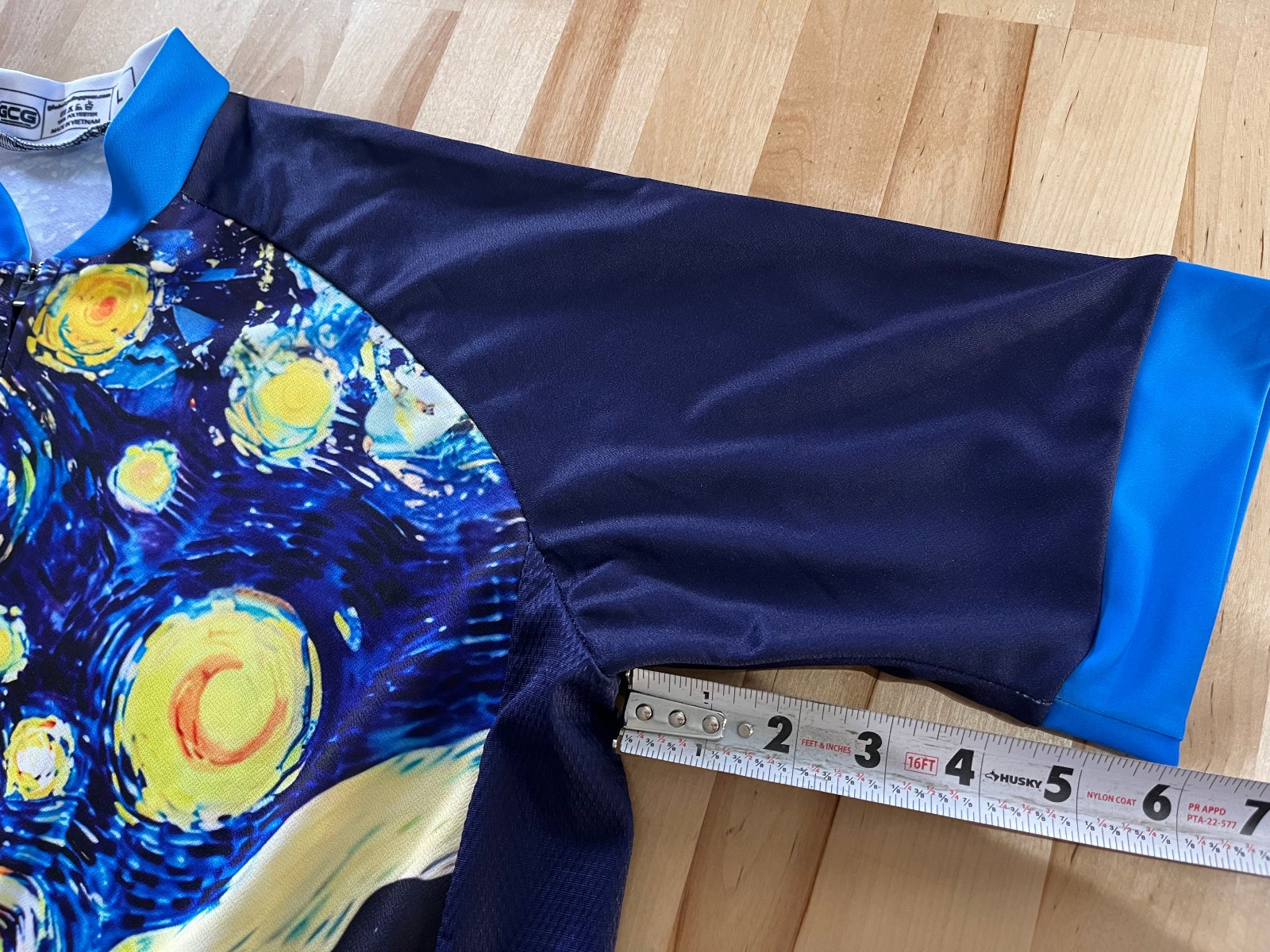 Global Cycling Gear GCG Starry Night Cycling Short Sleeve Cycling Jersey Men’s L