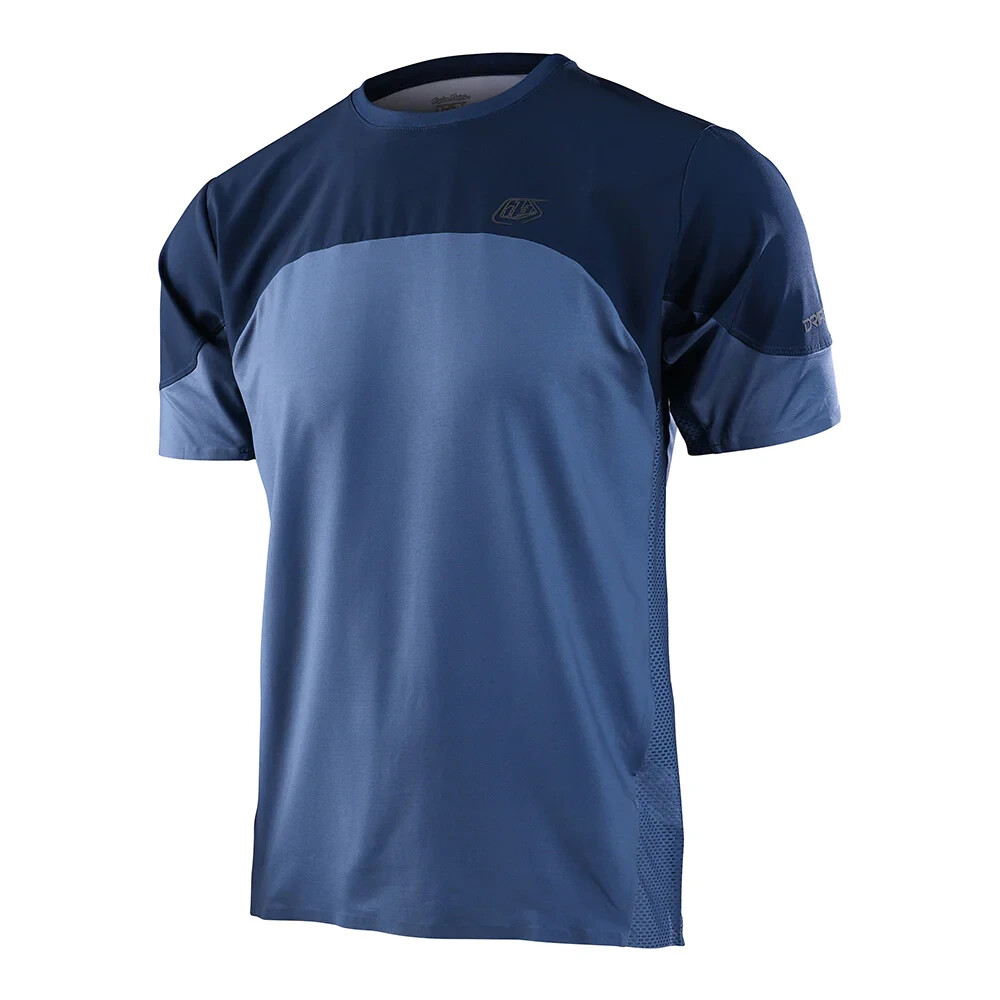 Troy Lee Designs TLD Mens Drift MTB Cycling SS Jersey Blue Mirage Medium SAMPLE