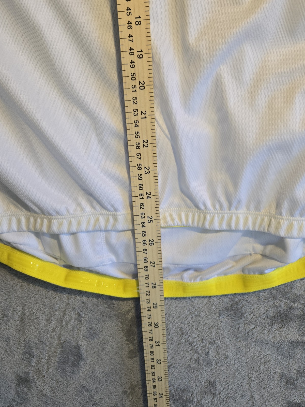Craft Cycling Jersey Mens XXL White Black Hi Vis Yellow Full Zip Short Sleeve…