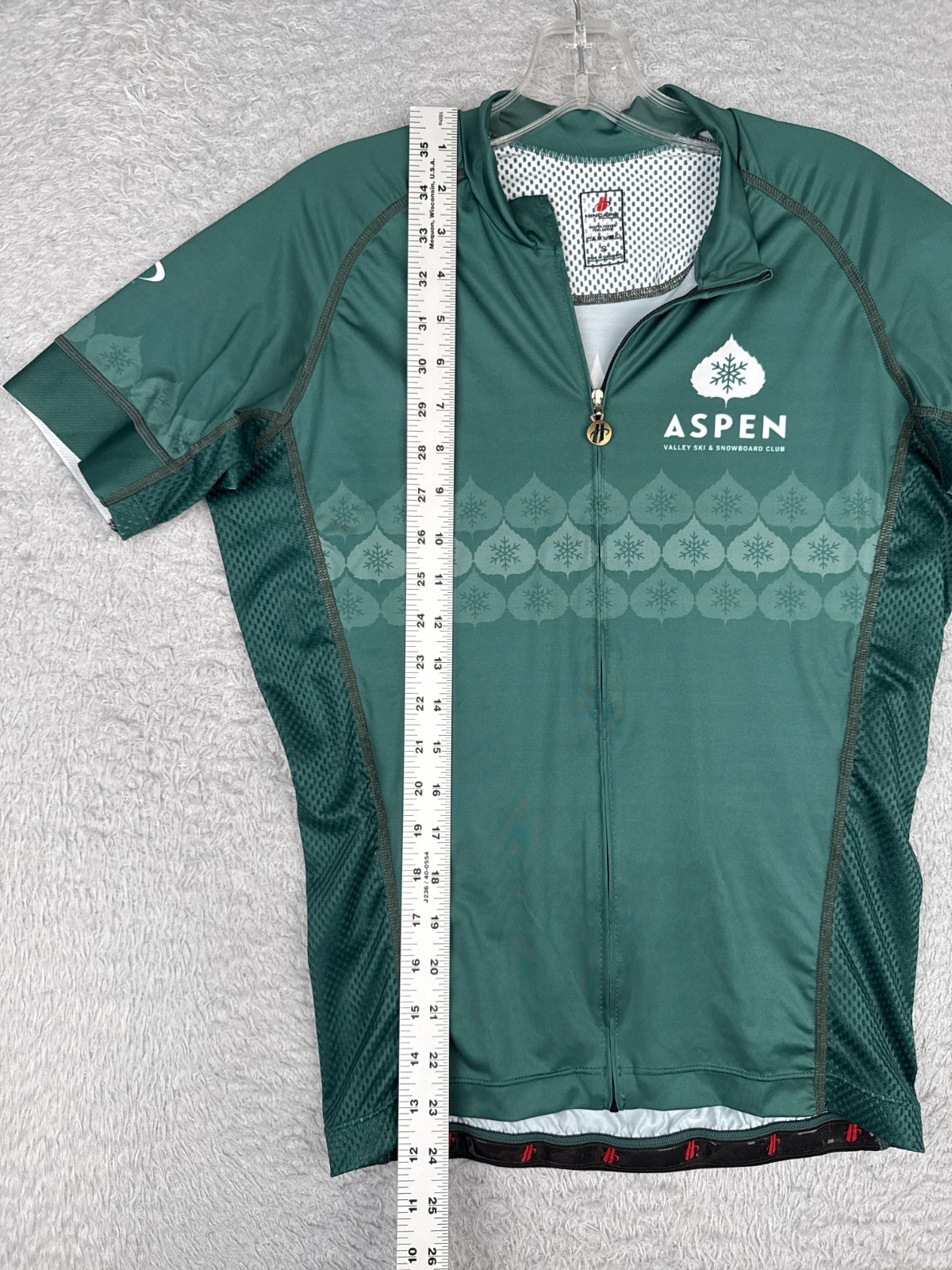 Hincapie Cycling Jersey Adult Small Green Aspen Valley Ski And Snowboard Club CO
