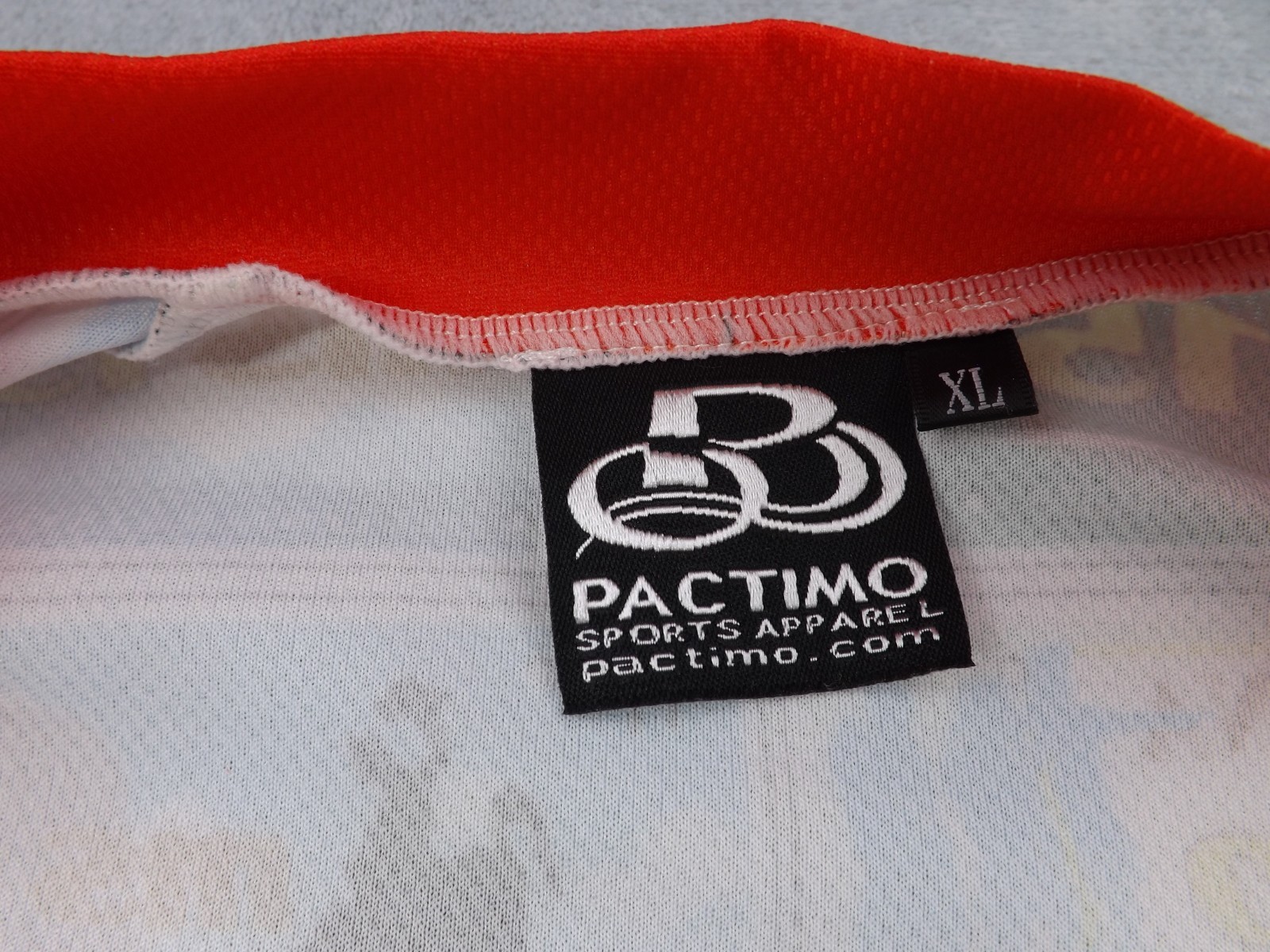 Pactimo Sports Cycling Shirt VTG Men’s Size XL Multi Color 3/4 Zip Back Pockets