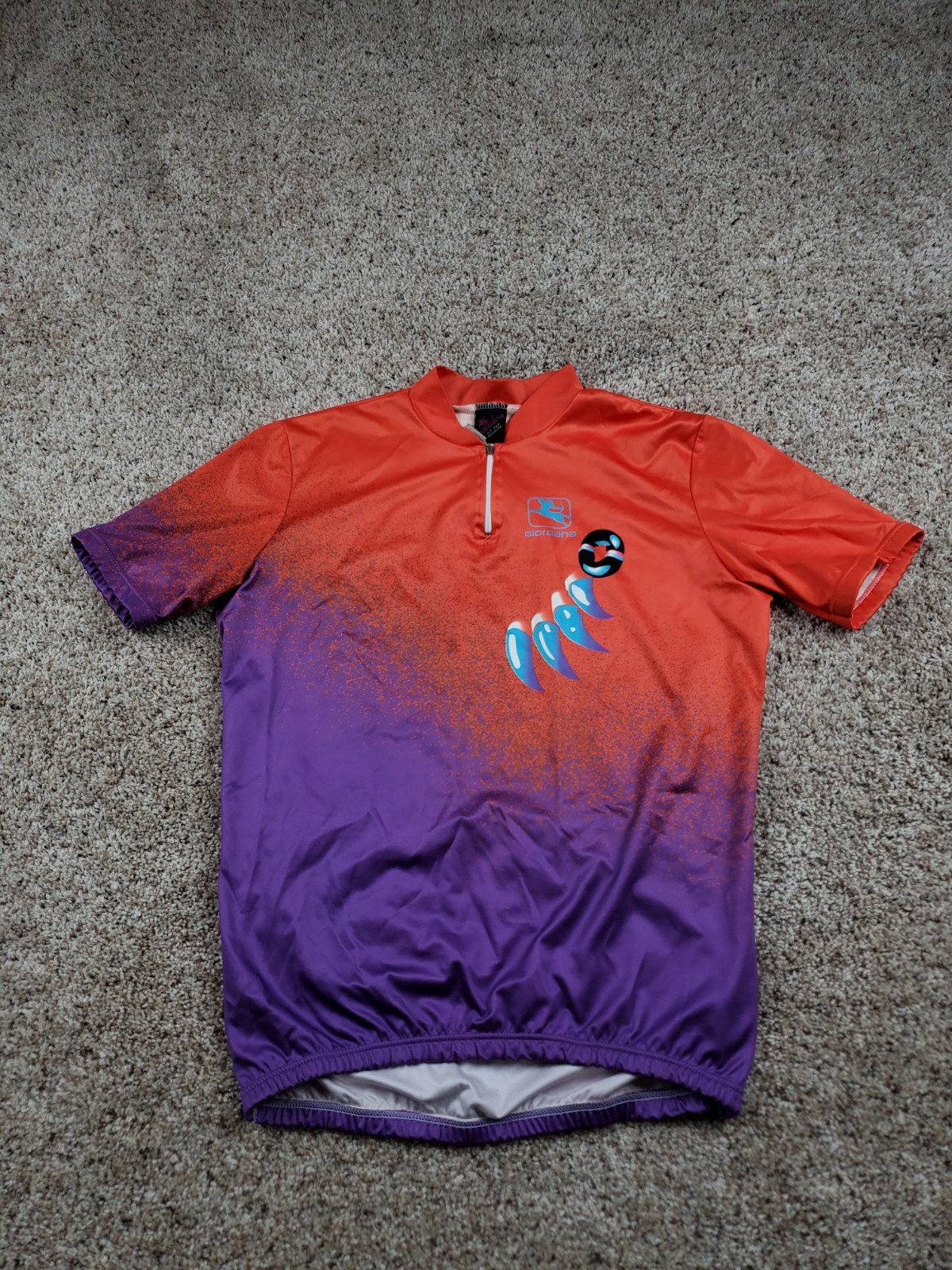 Vintage Giordana Cycling Jersey Large Mens Native American Claw Chieftain Italy
