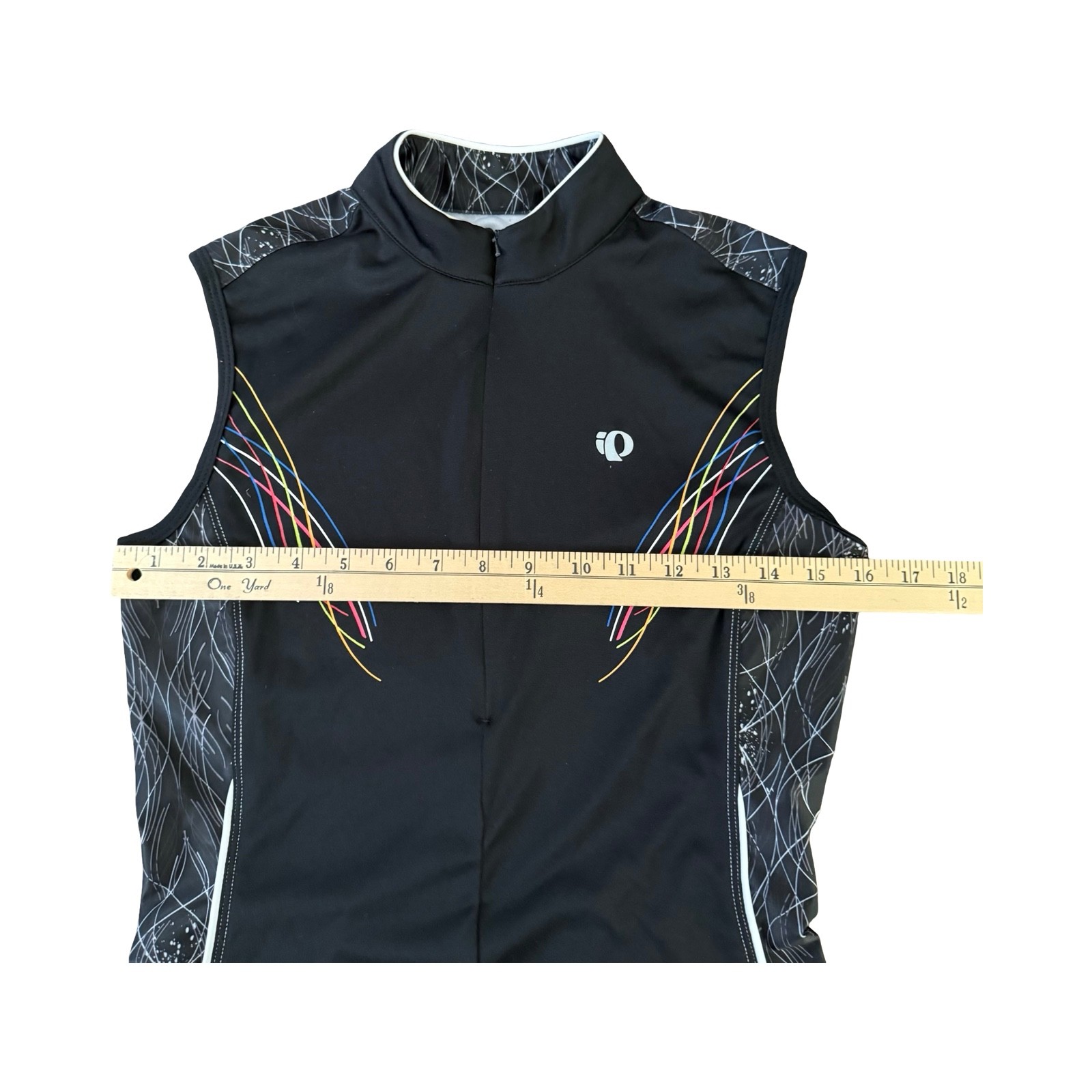 Pearl Izumi Select Cycling Jersey Sleeveless Black Shirt Tank Zip Womens Size M