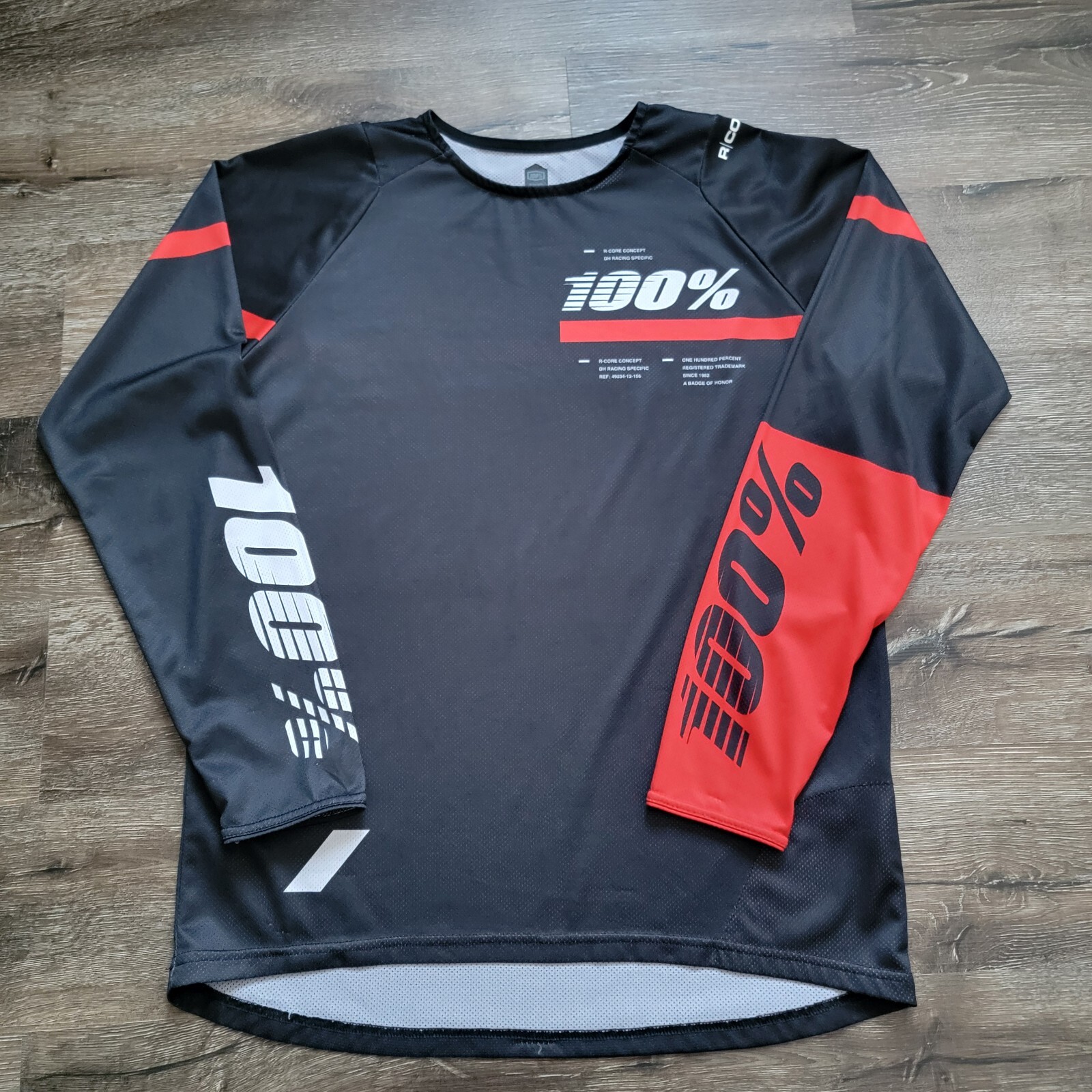 100% R-Core X Jersey Men’s Medium Red Black Racing