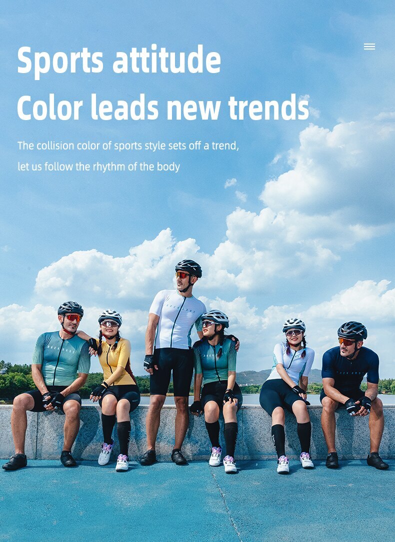 ROCKBROS Men’s Cycling Jersey MTB Road Bike Short Sleeve T-shirt Summer Clothes