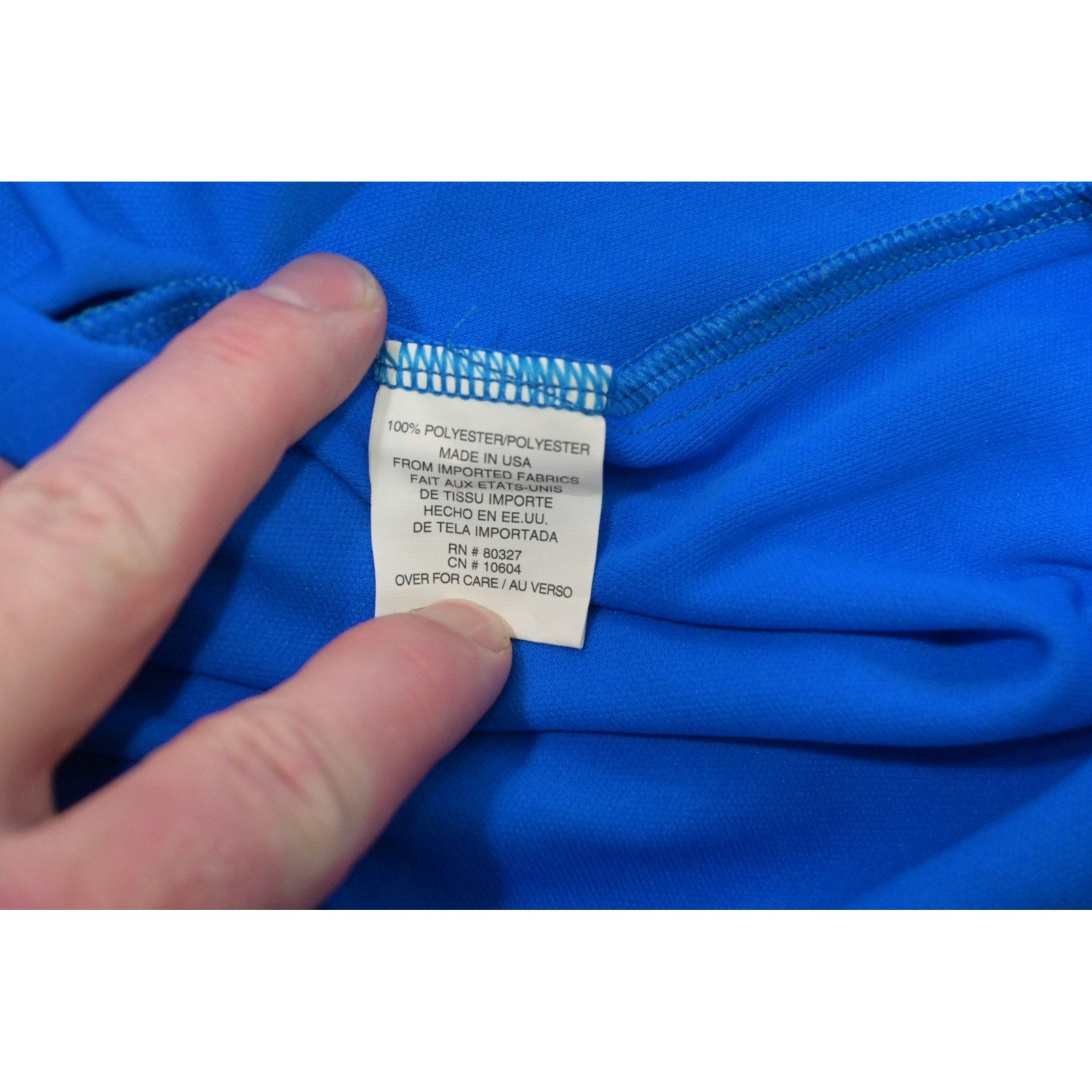 Pearl Izumi Cycling Jersey Mens Large Blue 1/4 Zip Long Sleeve MADE IN USA