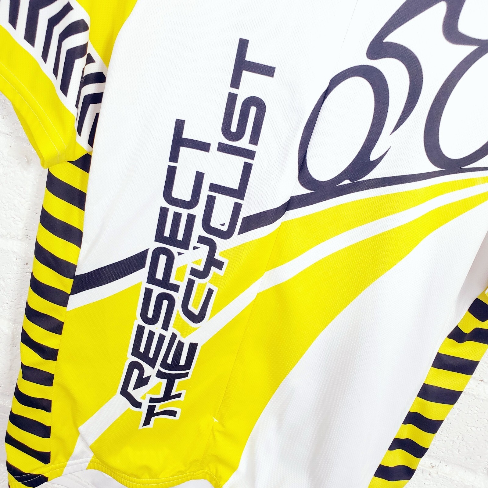 Voler Cycling Jersey Womens Size XL Respect The Cyclist Share The Road Yellow