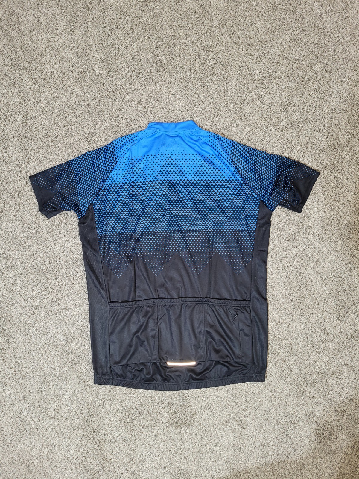 Bergrisar Men XXL Cycling Jersey Full Zip Bike Shirt Top Pockets Short Sleeve