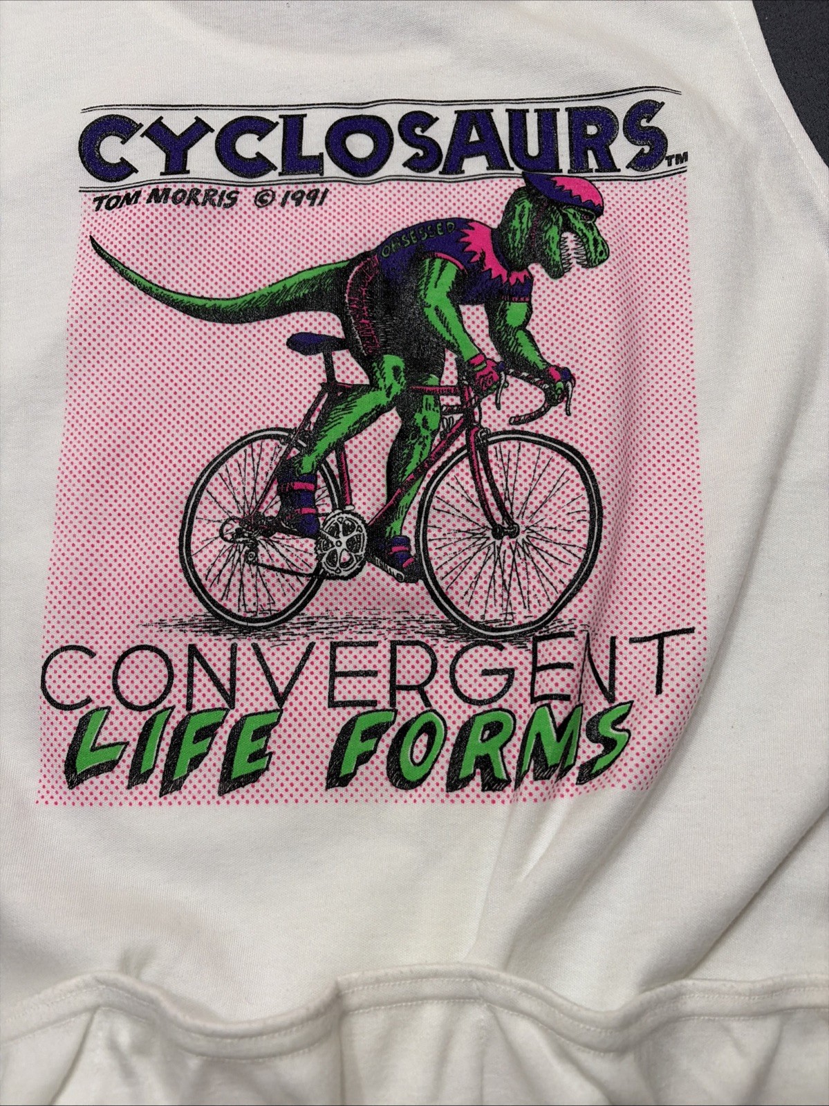 Vintage 90’s Tom Morris Cyclosaurs Elastic Waist Back Pockets Made USA Size XL
