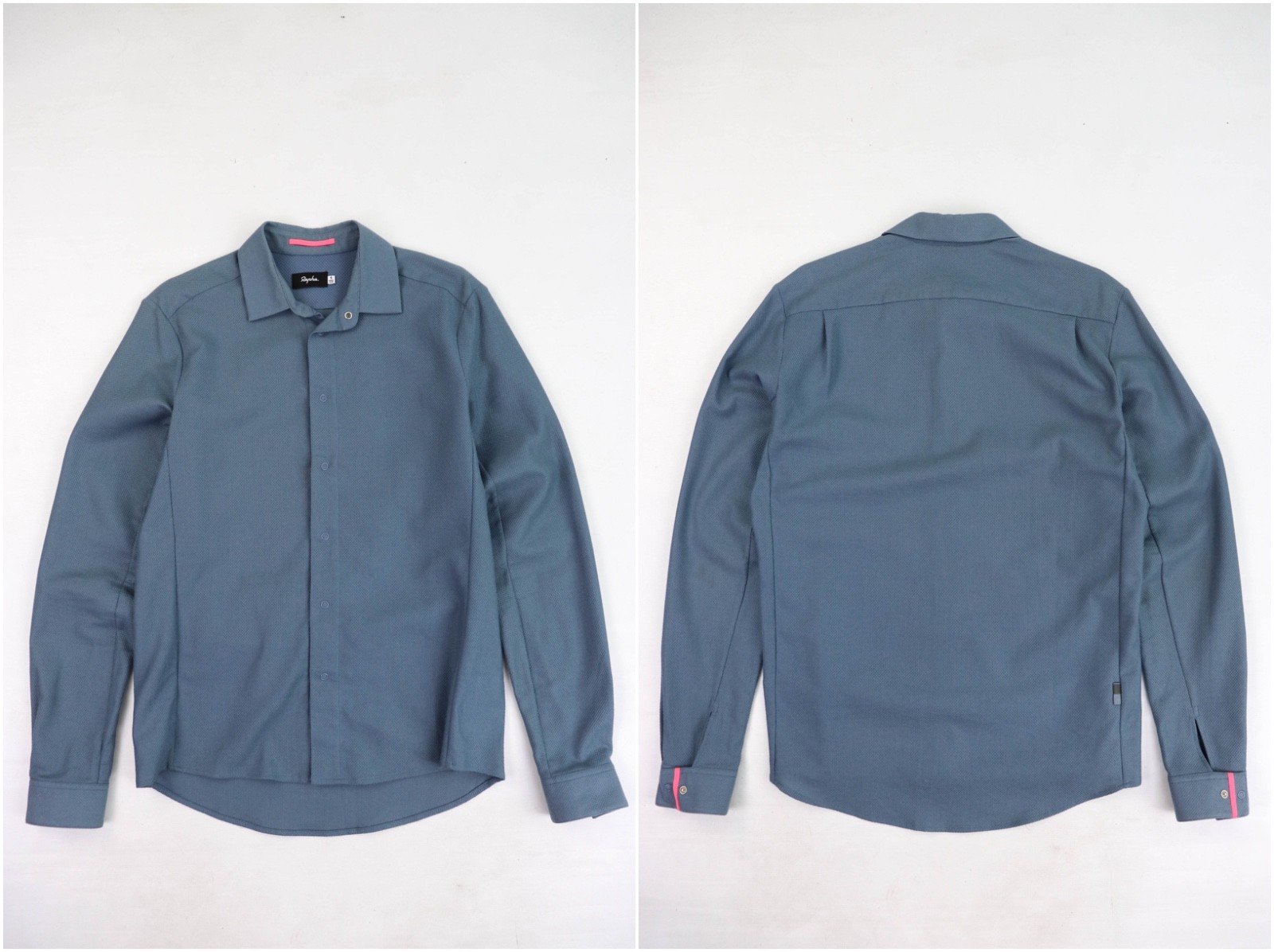 Rapha Grey-Blue Long Sleeve Cycling Air Cotton Shirt Size S