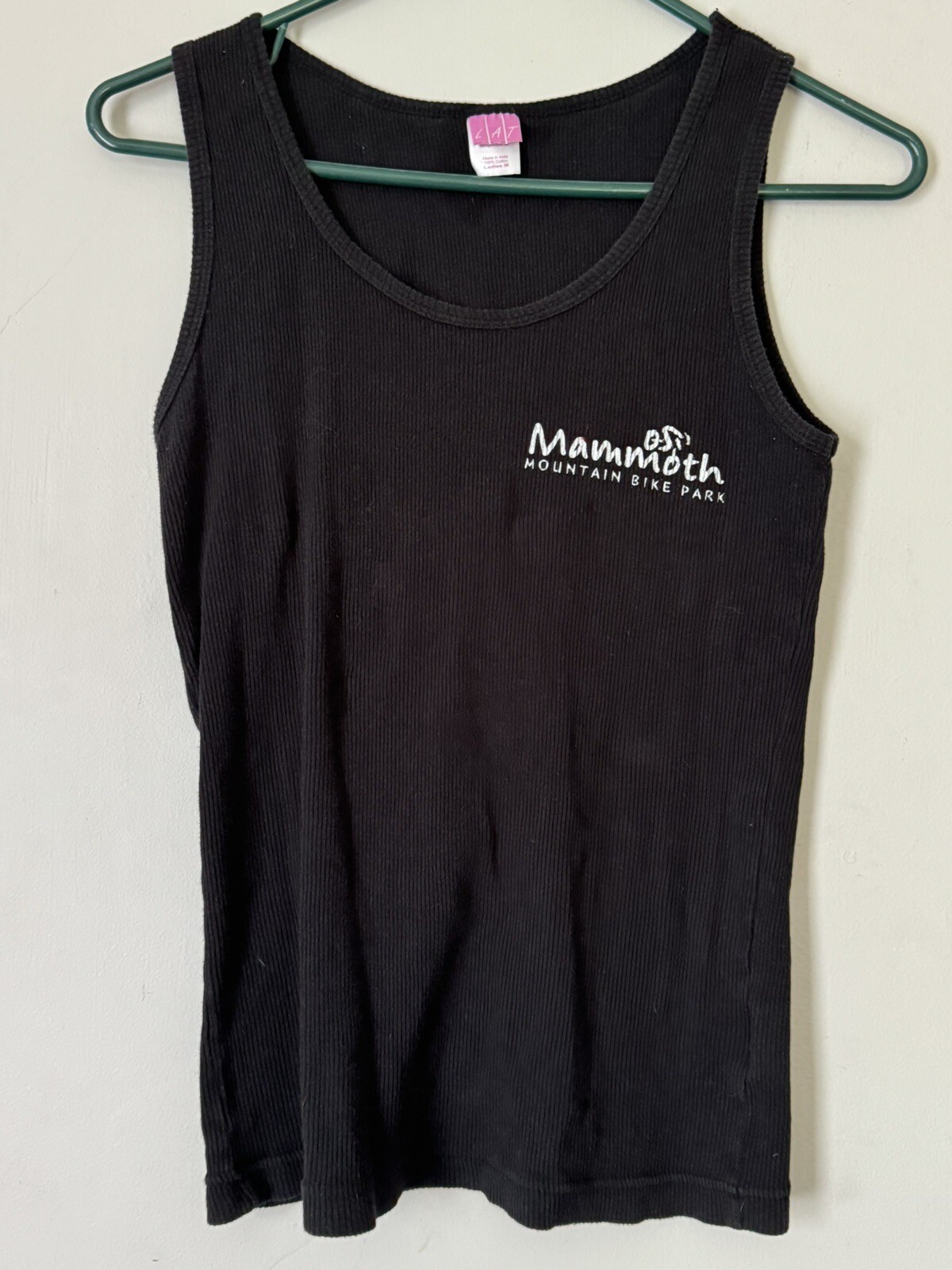 VTG Mammoth Mountain Bike Park Cotton Tank Top Singlet Womens M Black