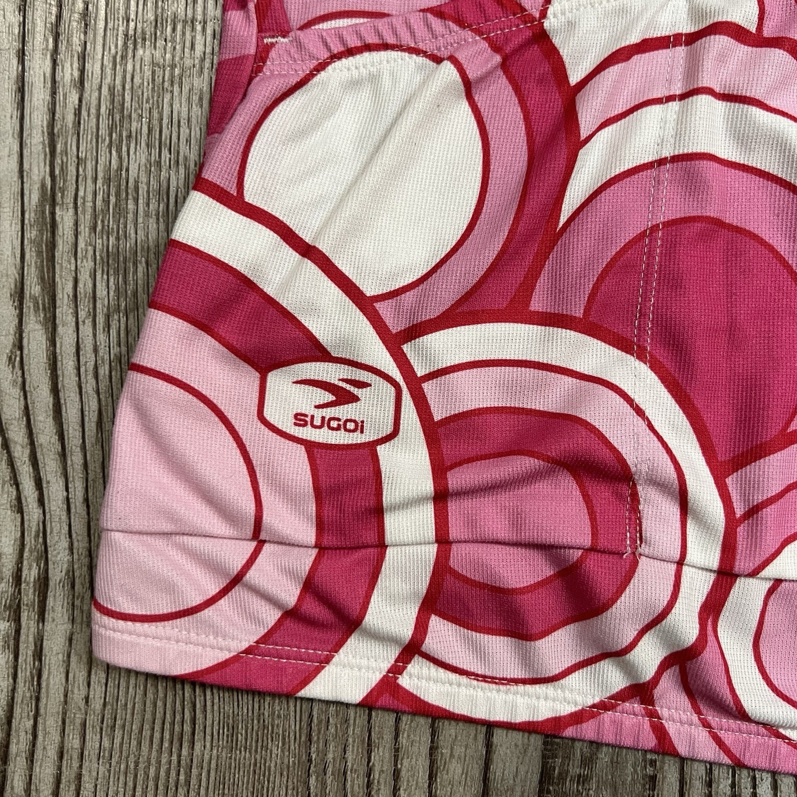 Sugoi Cycling Jersey Womens Medium Pink White Tank Size Sleeveless