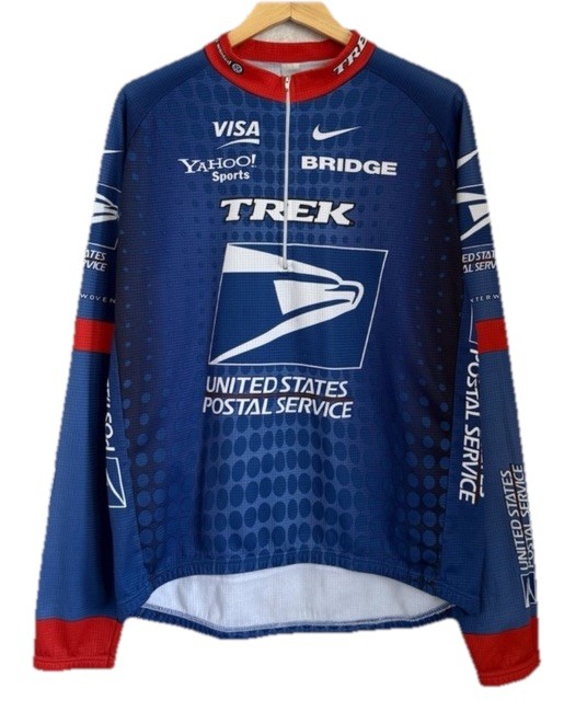 Vintage United Postal Service Trek Cycling Jersey Yahoo Nike USPS XXL Custom