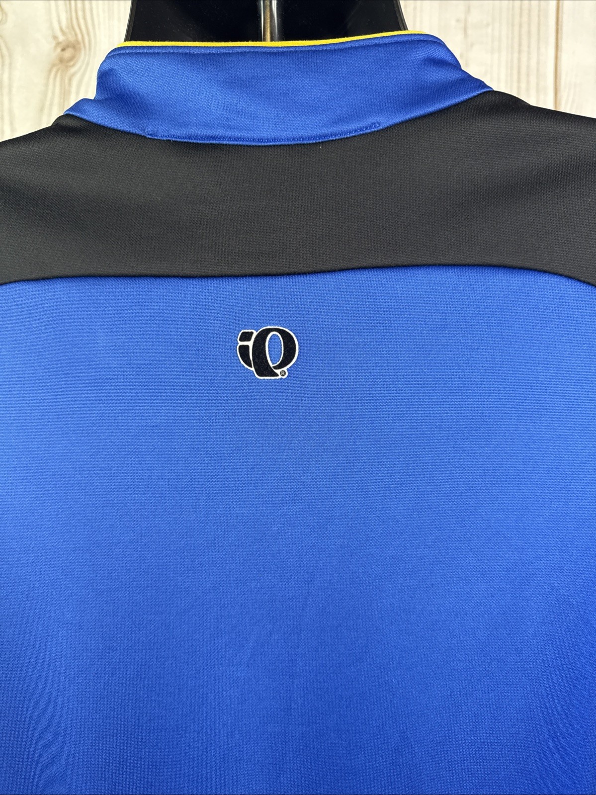 Pearl Izumi Blue Quarter Zip Long Sleeve Cycling Jersey Mock Neck Men’s L LARGE