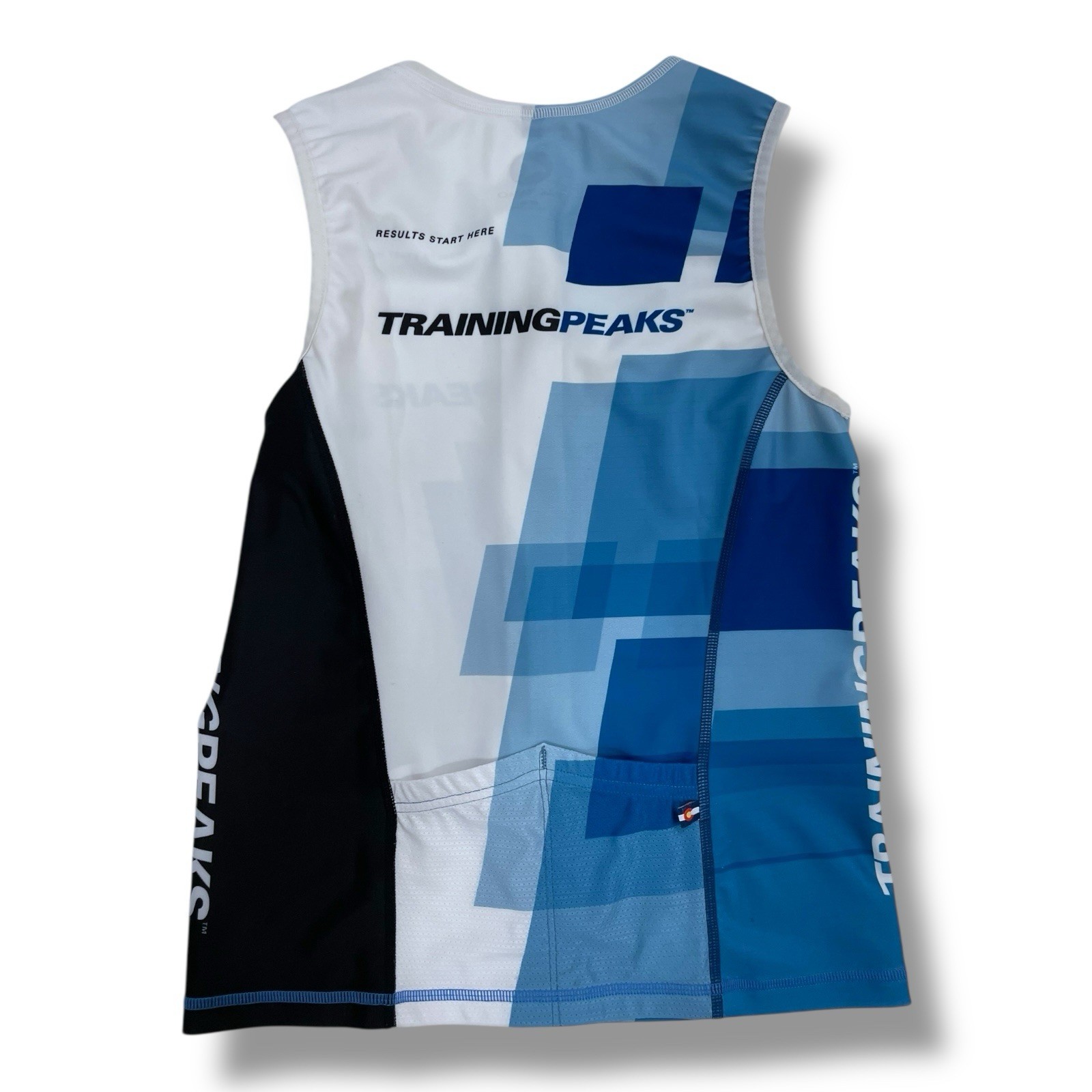 Training Peaks Pactimo men’s Sleeveless Triathlon Top Size medium